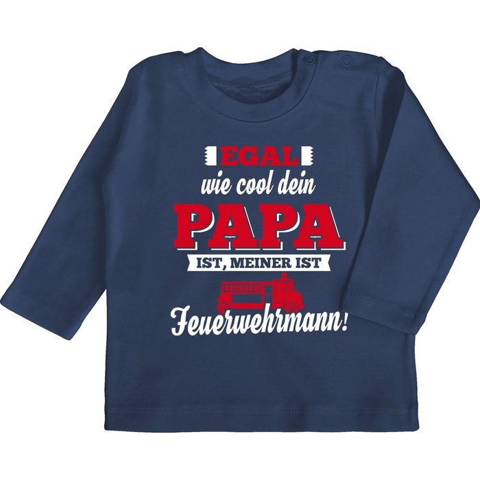 Shirtracer T-Shirt Mein Papa Feuerwehrmann Sprüche Baby