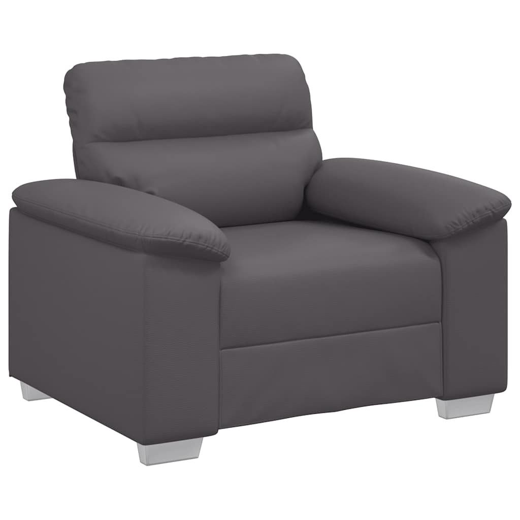 vidaXL Sofa Sessel Grau 60 cm Kunstleder günstig online kaufen