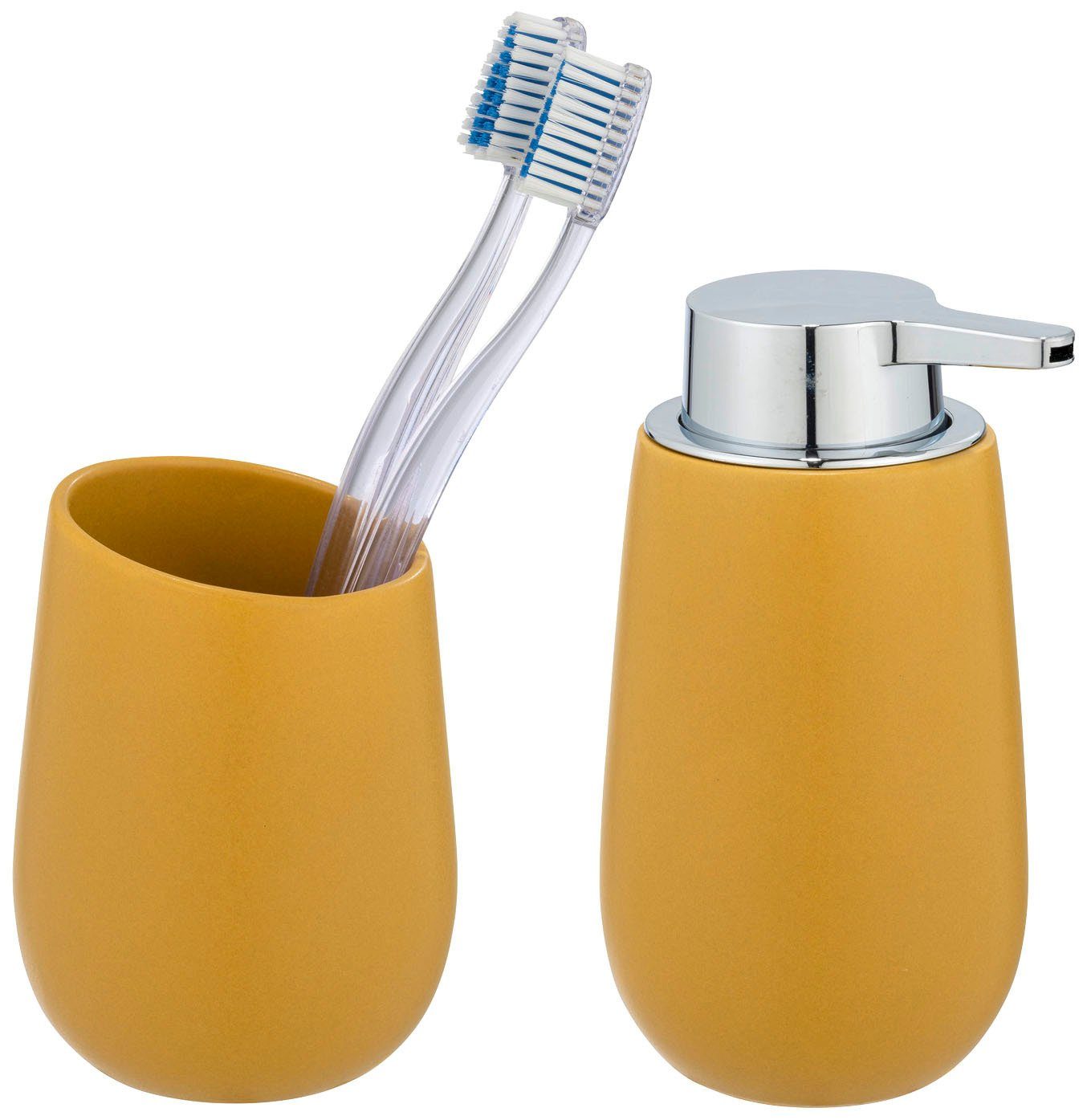 WENKO Badaccessoire-Set Badi, Set, 2 tlg., aus hochwertiger Keramik günstig online kaufen