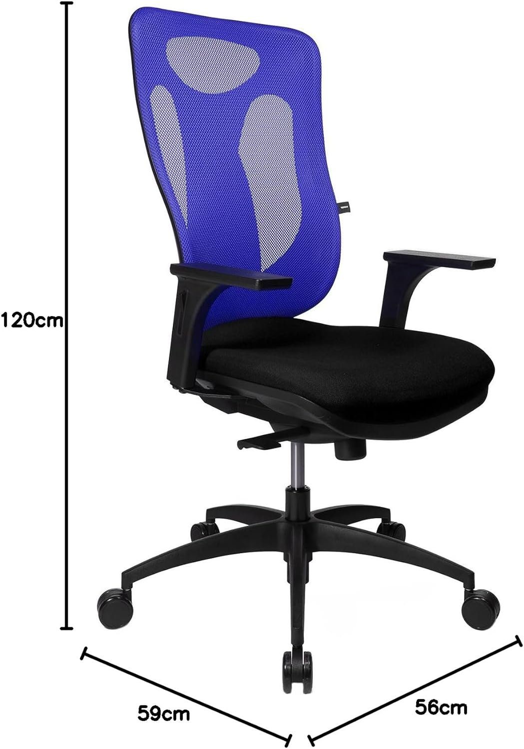 inklusive mit TOPSTAR Sitz), Pro verstellbarem Schreibtischstuhl ergonomisch: Net 100 Bürostuhl höhenverstellbaren (Bürostuhl