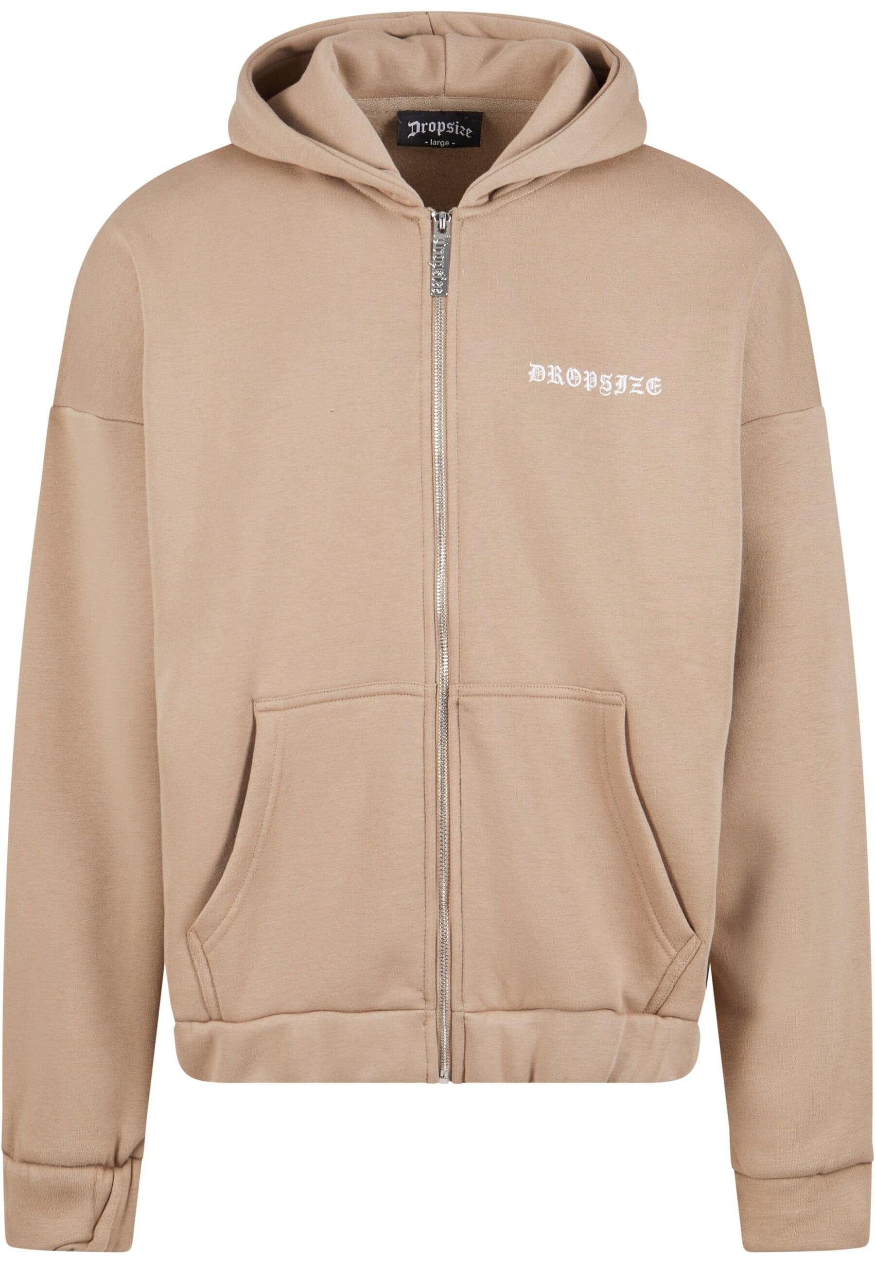 Dropsize Sweatjacke Dropsize Herren Super Heavy Oversized Crime Zip Hoodie