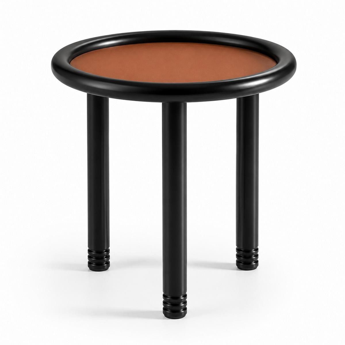 Xlmoebel Beistelltisch Moderner schwarzer Beistelltisch aus Metall für das Wohnzimmer (Einzeltisch, 1-St., 1x Beistelltisch), Made in Europa