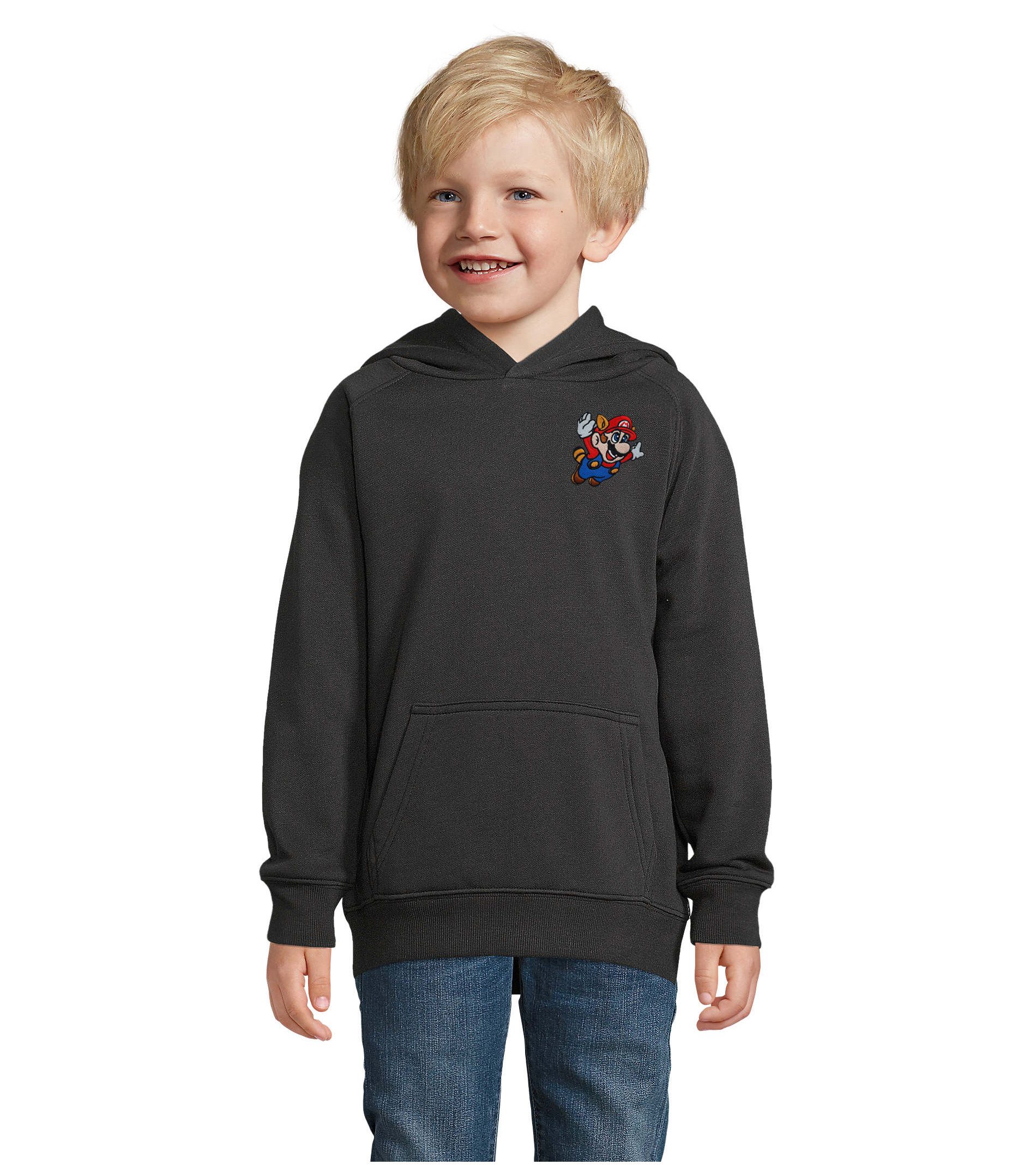 Hoodie Mario Fligh Patch K Hoodie Kinder Hoodie Gaming Patch Freizeitlook