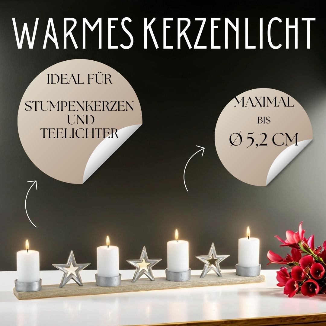 Marrakesch Orient & Mediterran Interior Adventskranz Moderne Deko Adventskranz Kerzenhalter Weihnachtsdeko Calistro, Handarbeit