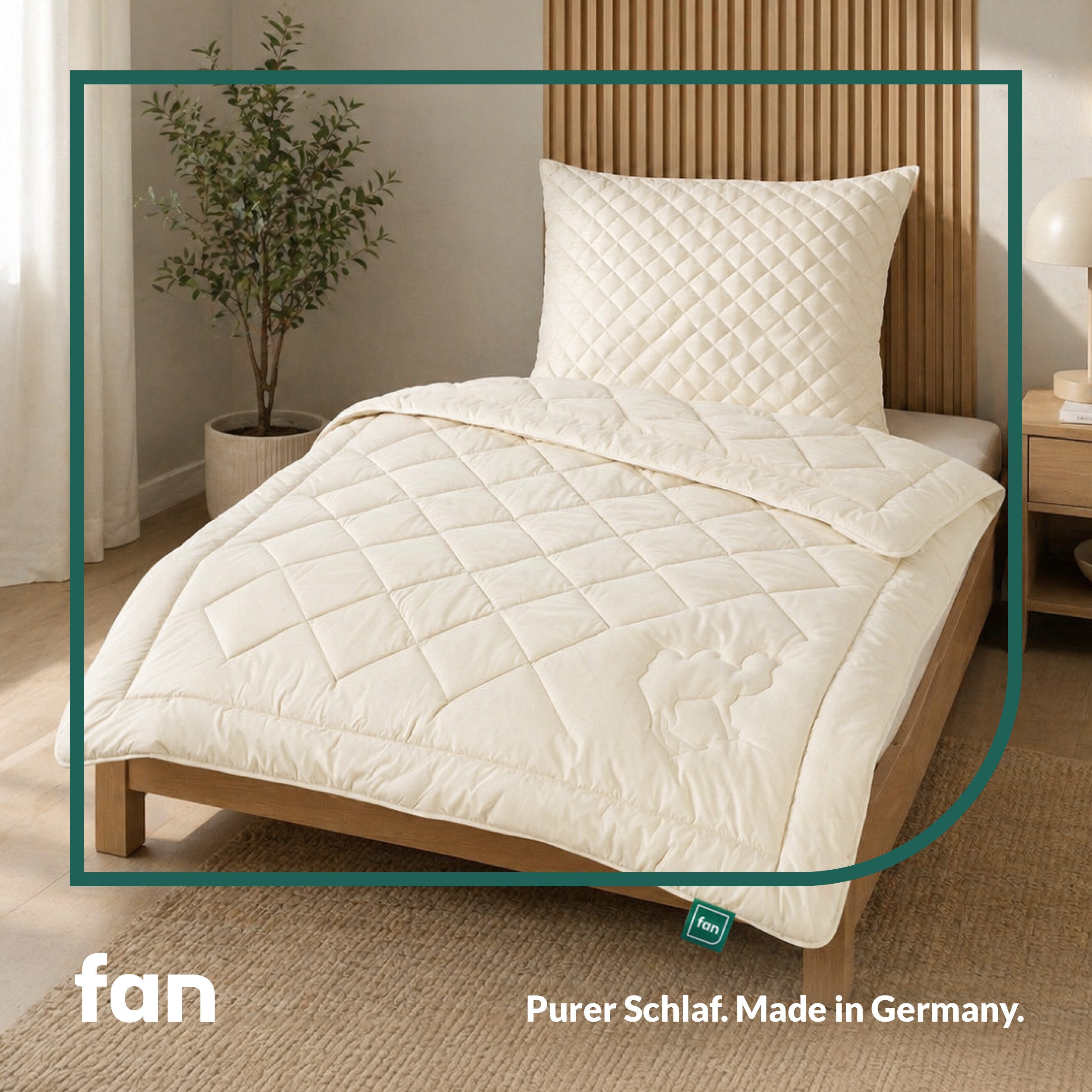 fan Naturhaarbettdecke Gobi, Bettdecken für Sommer und Winter, temperaturausgleichend, Füllung: Kamelhaar, Bezug: Baumwolle, Klimatisierende Kamelhaar-Füllung - Made in Germany
