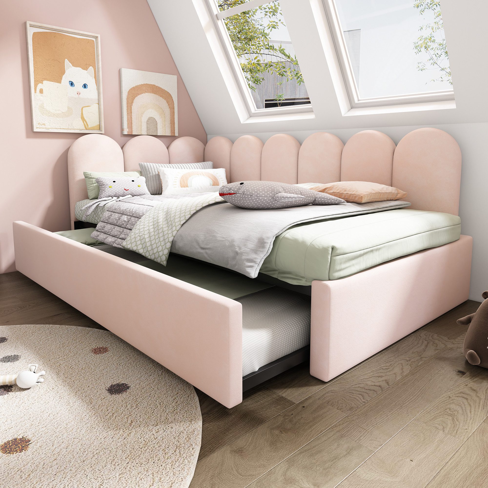 Flieks Daybett, Polsterbett Tagesbett Schlafsofa 90x200cm günstig online kaufen