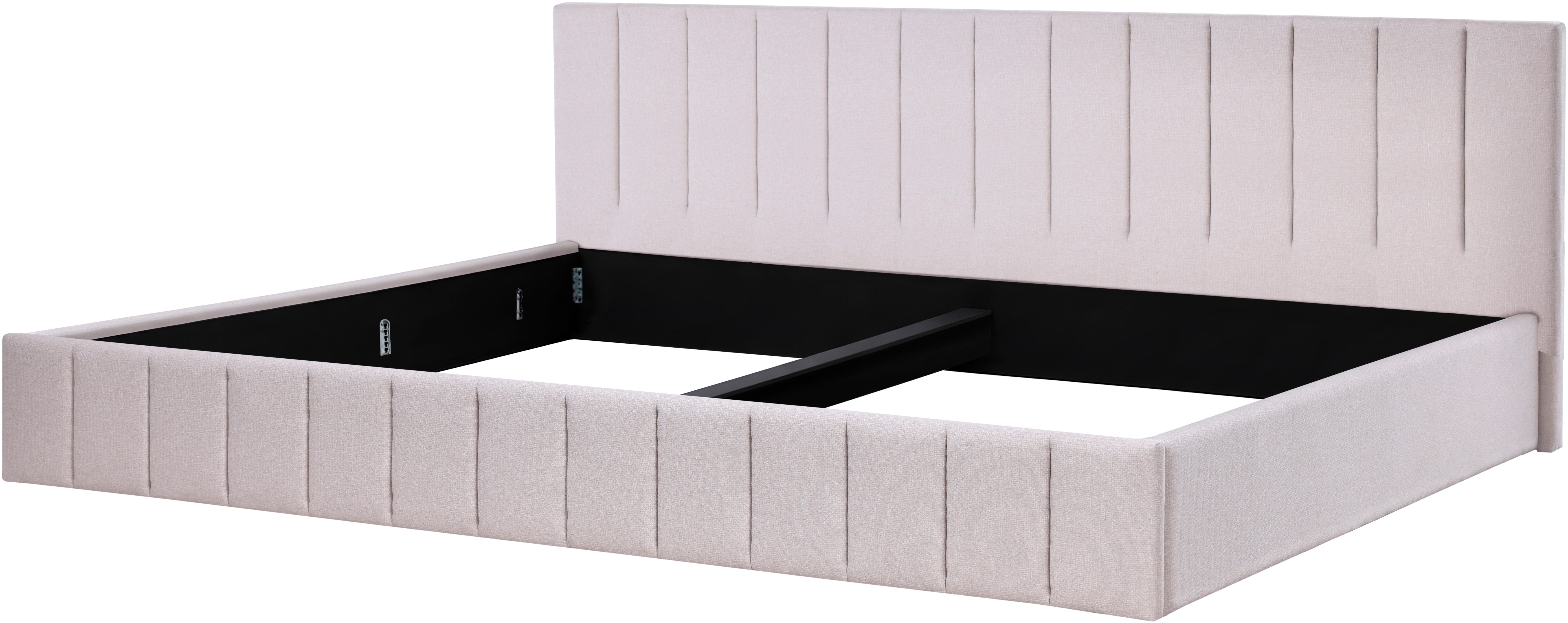 Home affaire Polsterbett MANTEIGAS, Familienbett mit hochwertigem Strukturstoff, Liegefläche 120x200 und 240x200 cm, ohne Lattenrost und Matratze – Bild 5 von 5