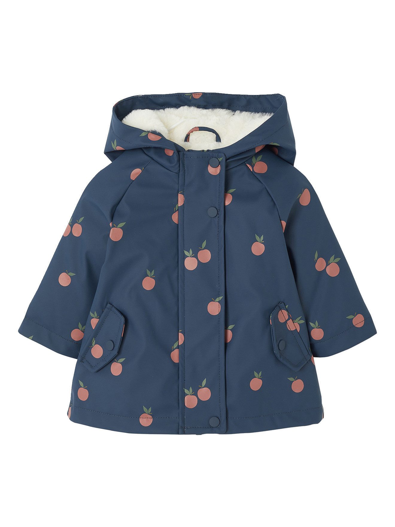 vertbaudet Regenjacke Gefütterte Mädchen Baby Regenjacke Recycling-Polyester, Blumenmuster