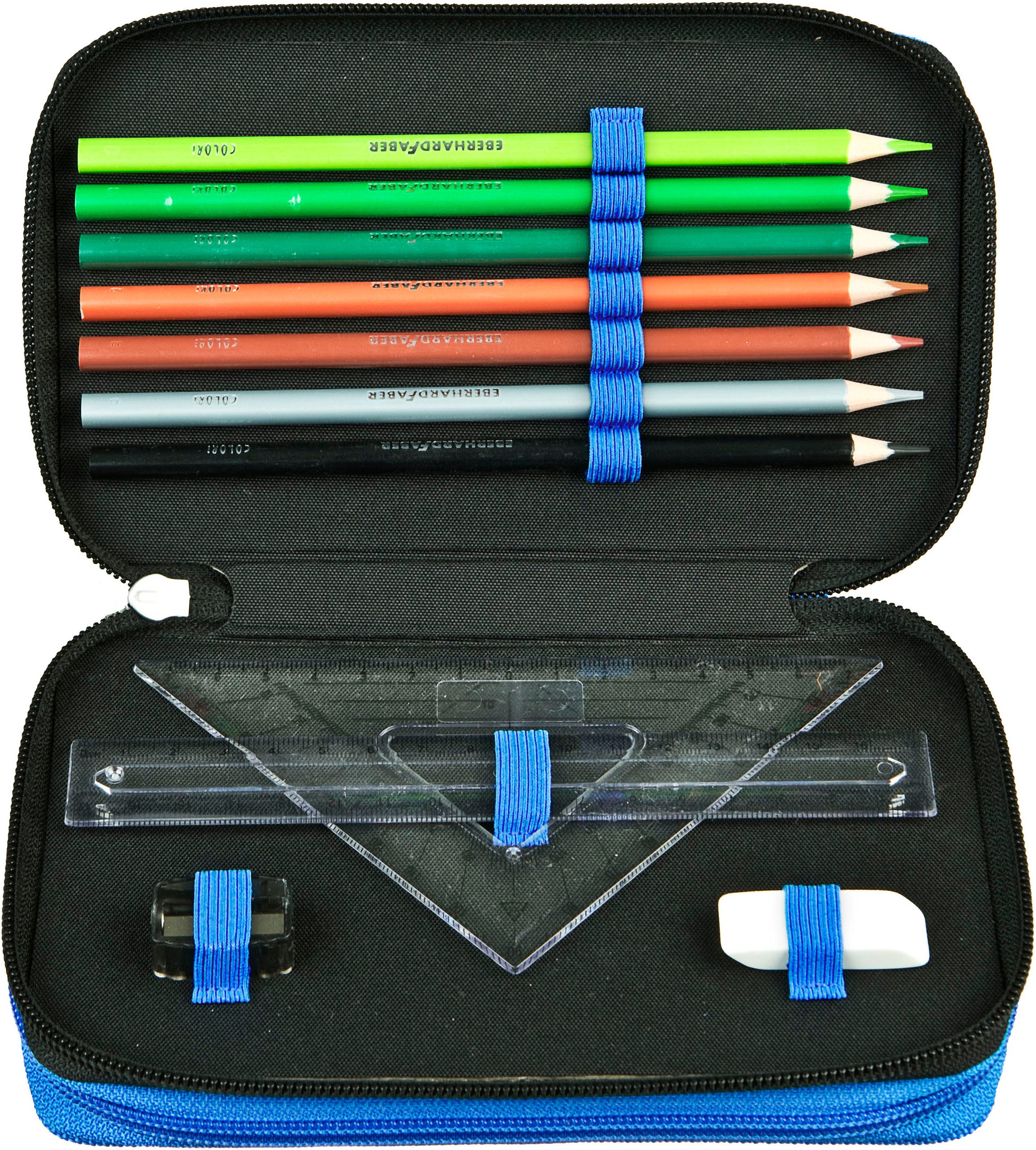 Scooli Federmäppchen Tripledecker, Spider-Man, befüllt, inklusive Geodreieck