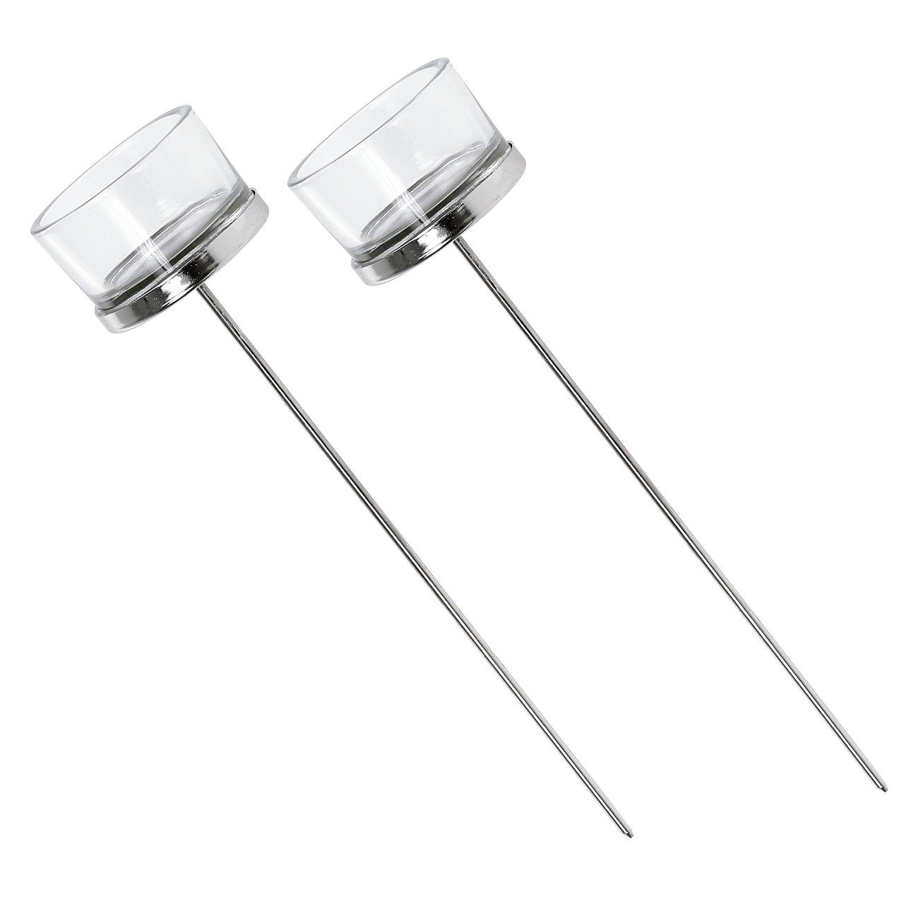 Kerzenhalter Kerzenhalter mit Glas am Stab 4St - Deko Weihnachten Sommer