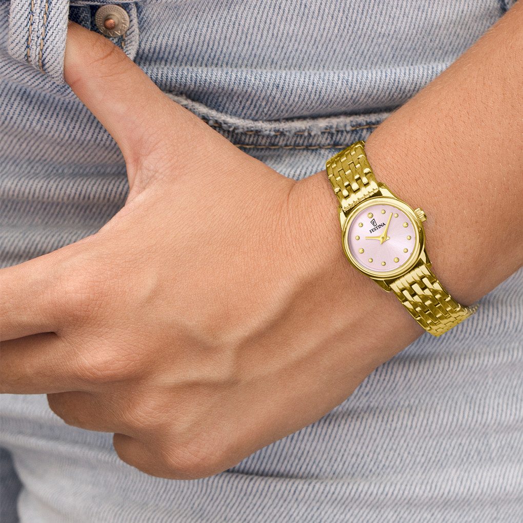 Festina Quarzuhr Mademoiselle F20750_2, Armbanduhr, Damenuhr, Edelstahlarmband, analog
