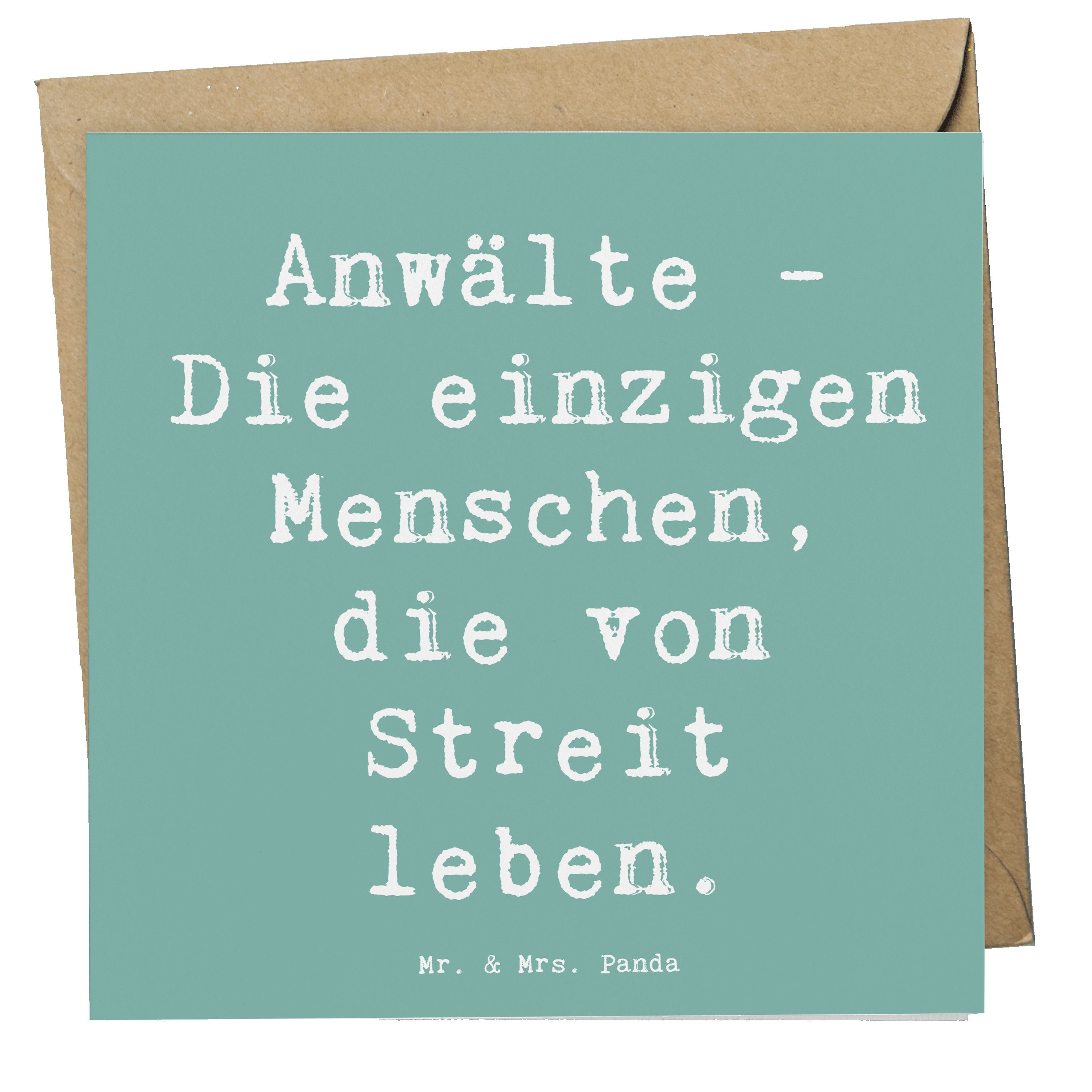 Grußkarte Anwalt Streitmacher - Meeresbrise - Geschenk, Rechtsgelehrte, Geburts