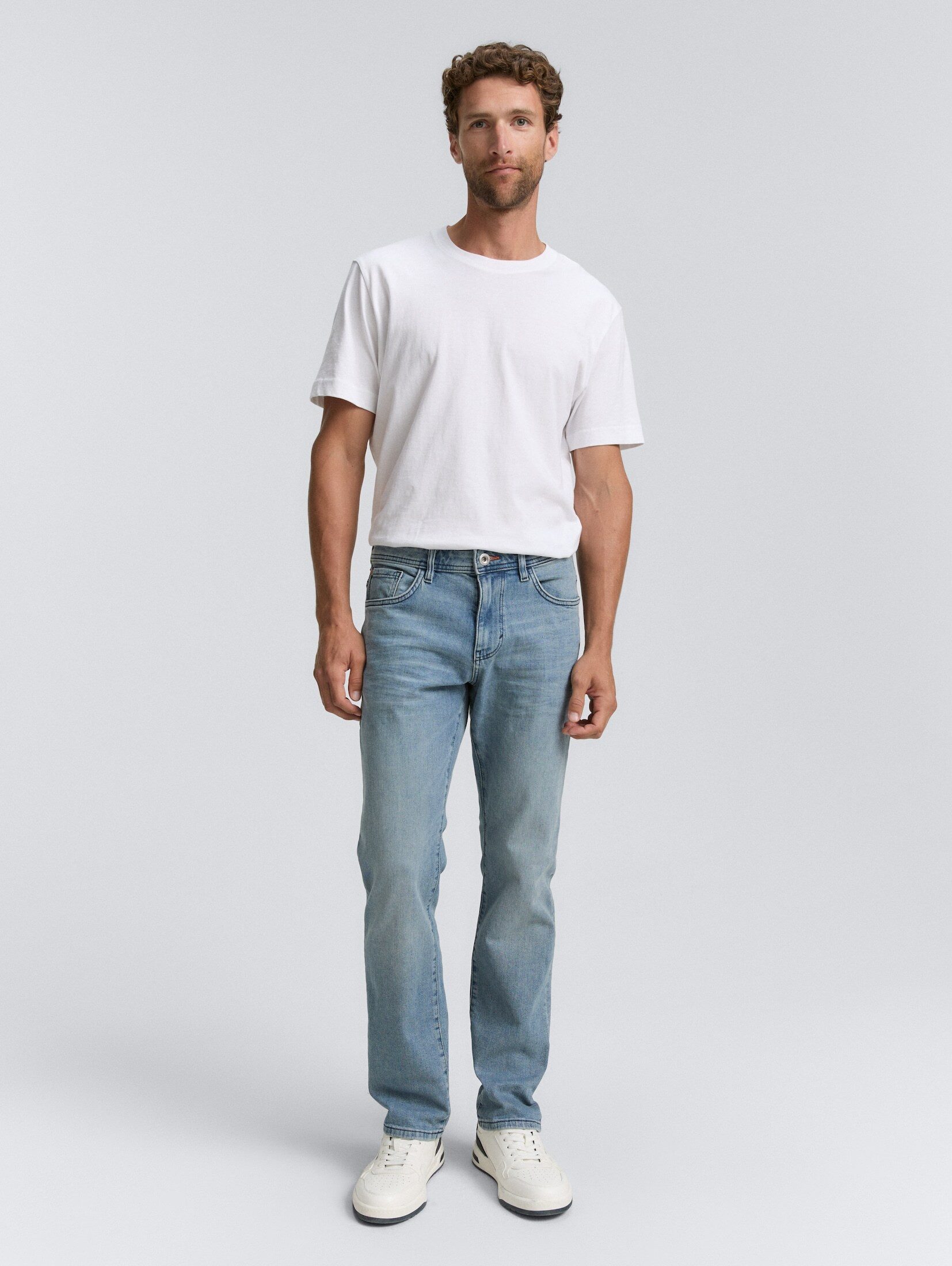 TOM TAILOR Straight-Jeans Jeanshosen TTMARVIN STRAIGHT Jeans mit Stretch günstig online kaufen