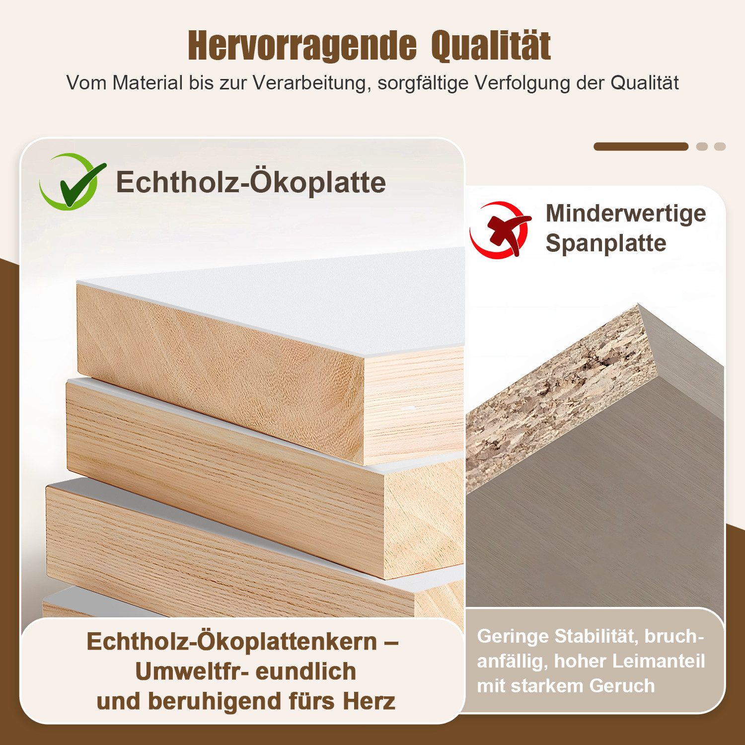 Lexzurn Kommode Kommode mit 3 Schubladen/5 Schubladen/6 Schubladen/8 Schubladen (Modernes Massivholz Sideboard für das Schlafzimmer,Wohnzimmer,Flur und Büro, Schrank,Viele Farbvarianten und Stauraum), Kommode weiß
