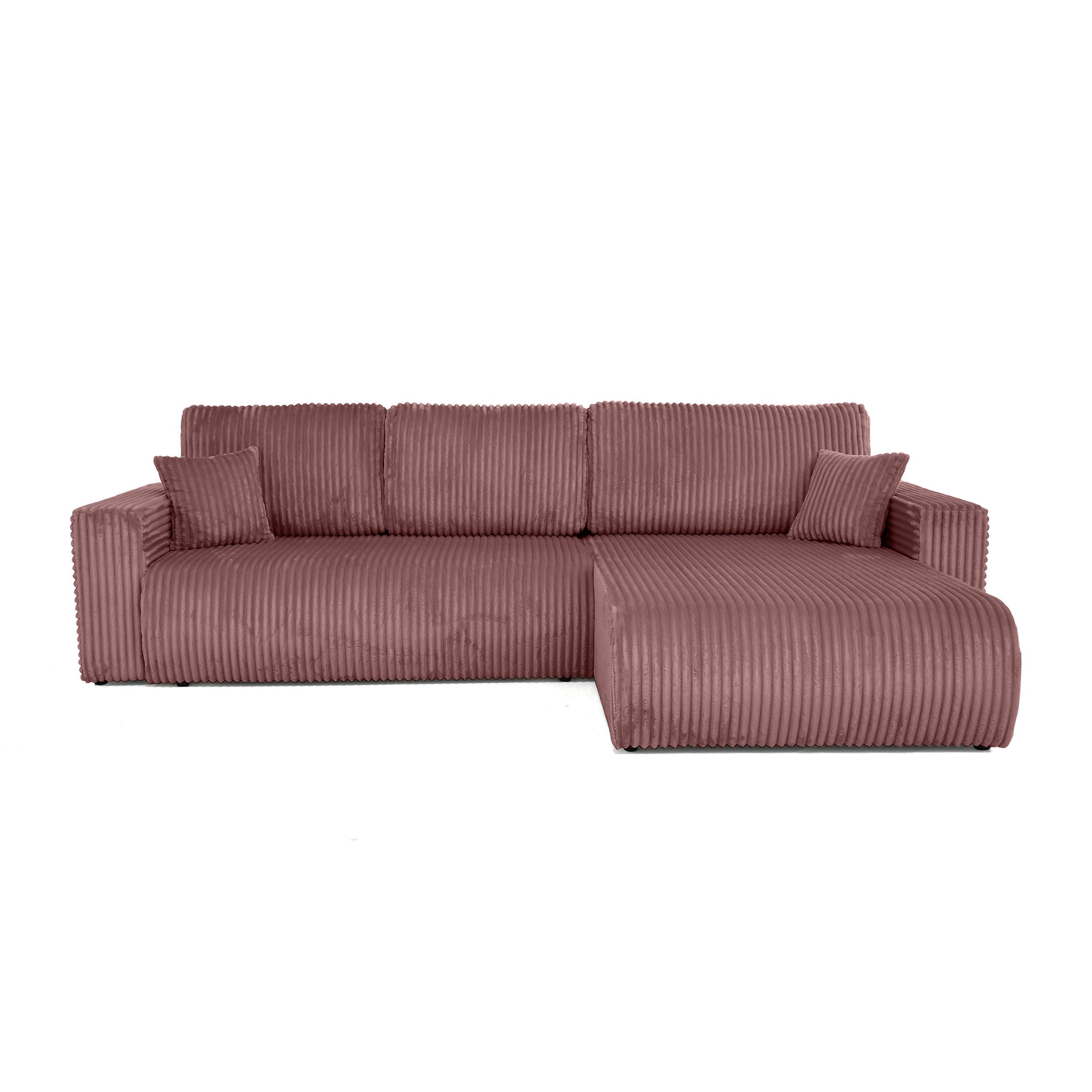 Beautysofa Ecksofa Porto mit universelle Ottomane, günstig online kaufen