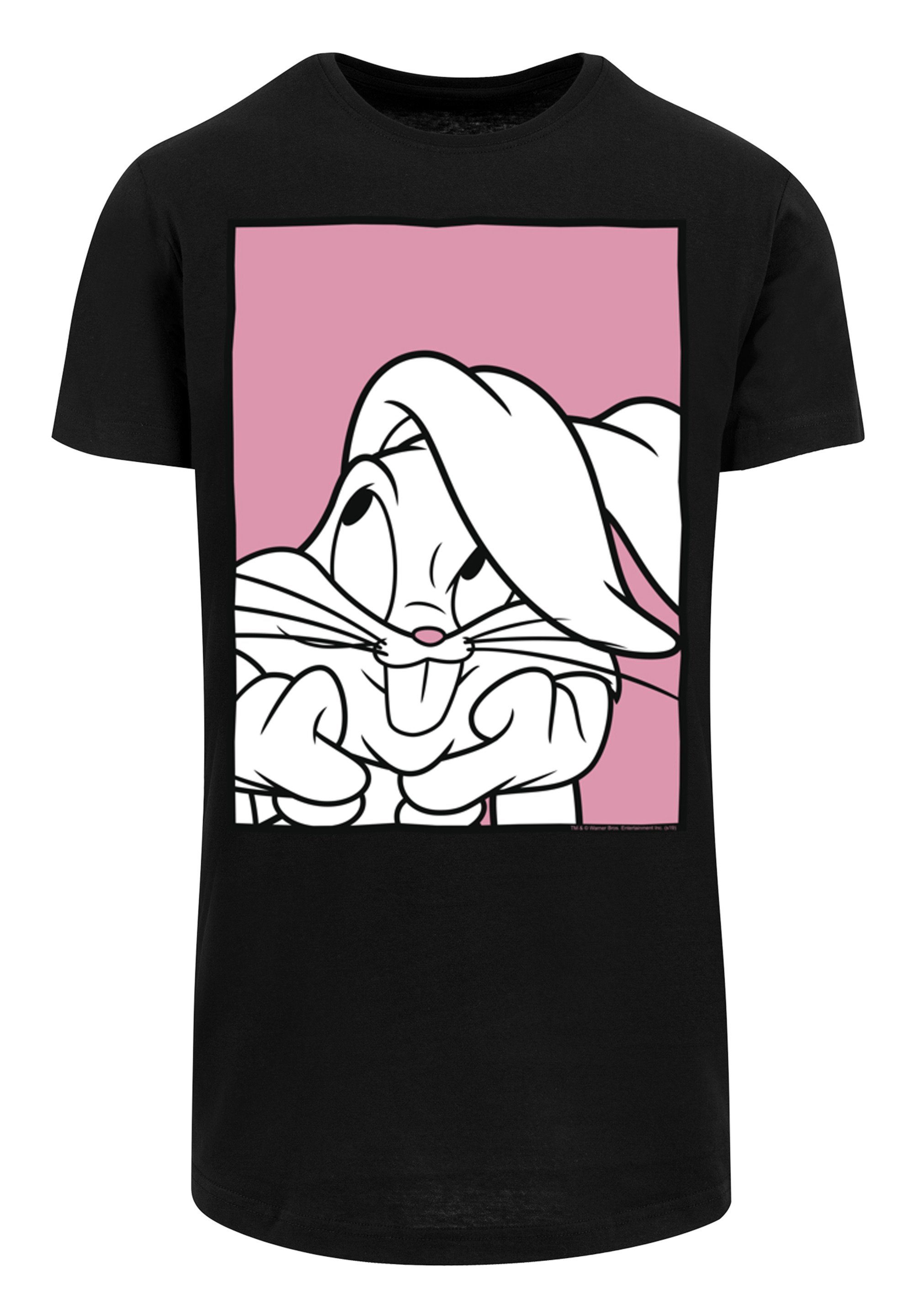 F4NT4STIC Bugs Bunny Looney schwarz Adore T-Shirt Print Tunes