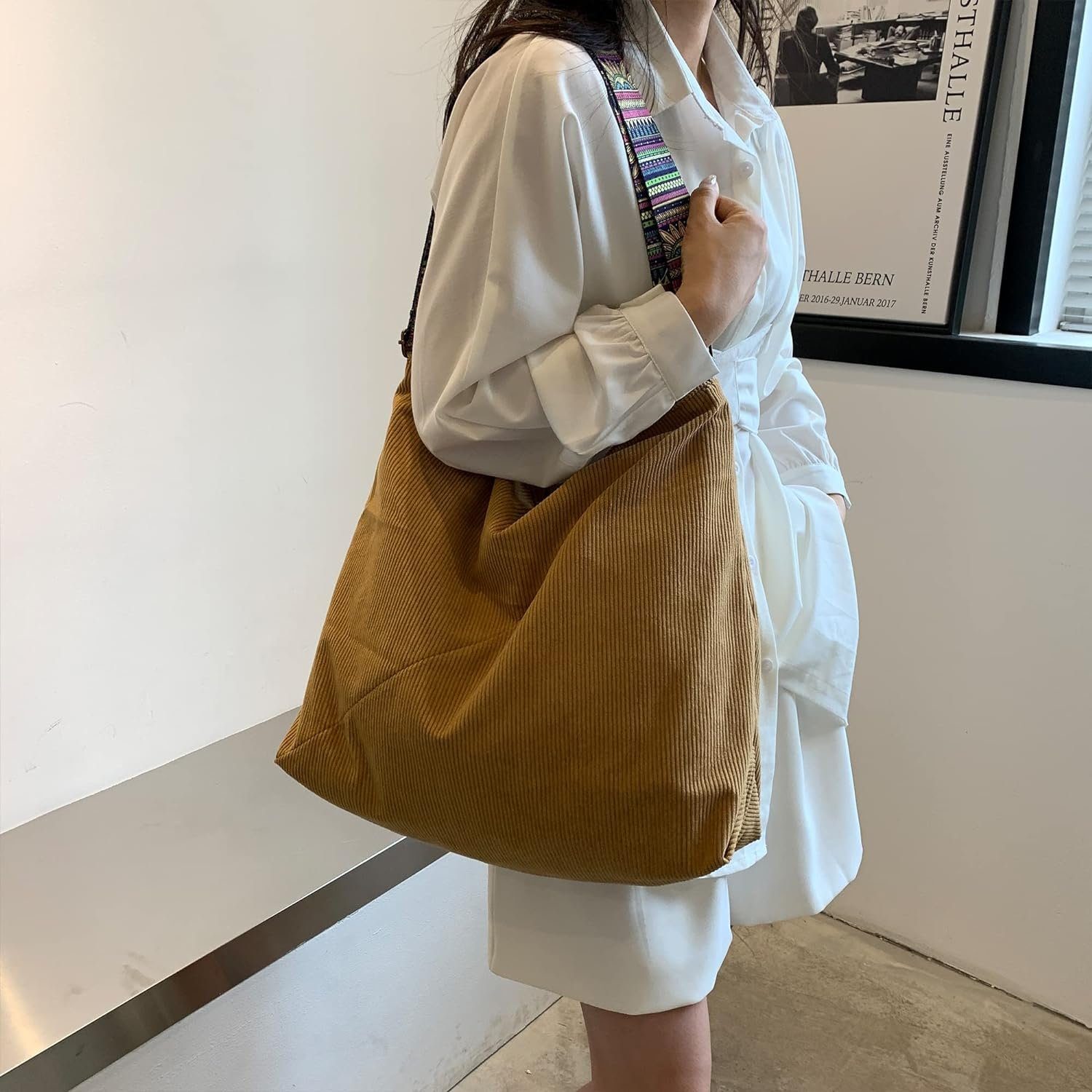Coonoor Schultertasche Cord Umhängetasche Casual Crossbody günstig online kaufen