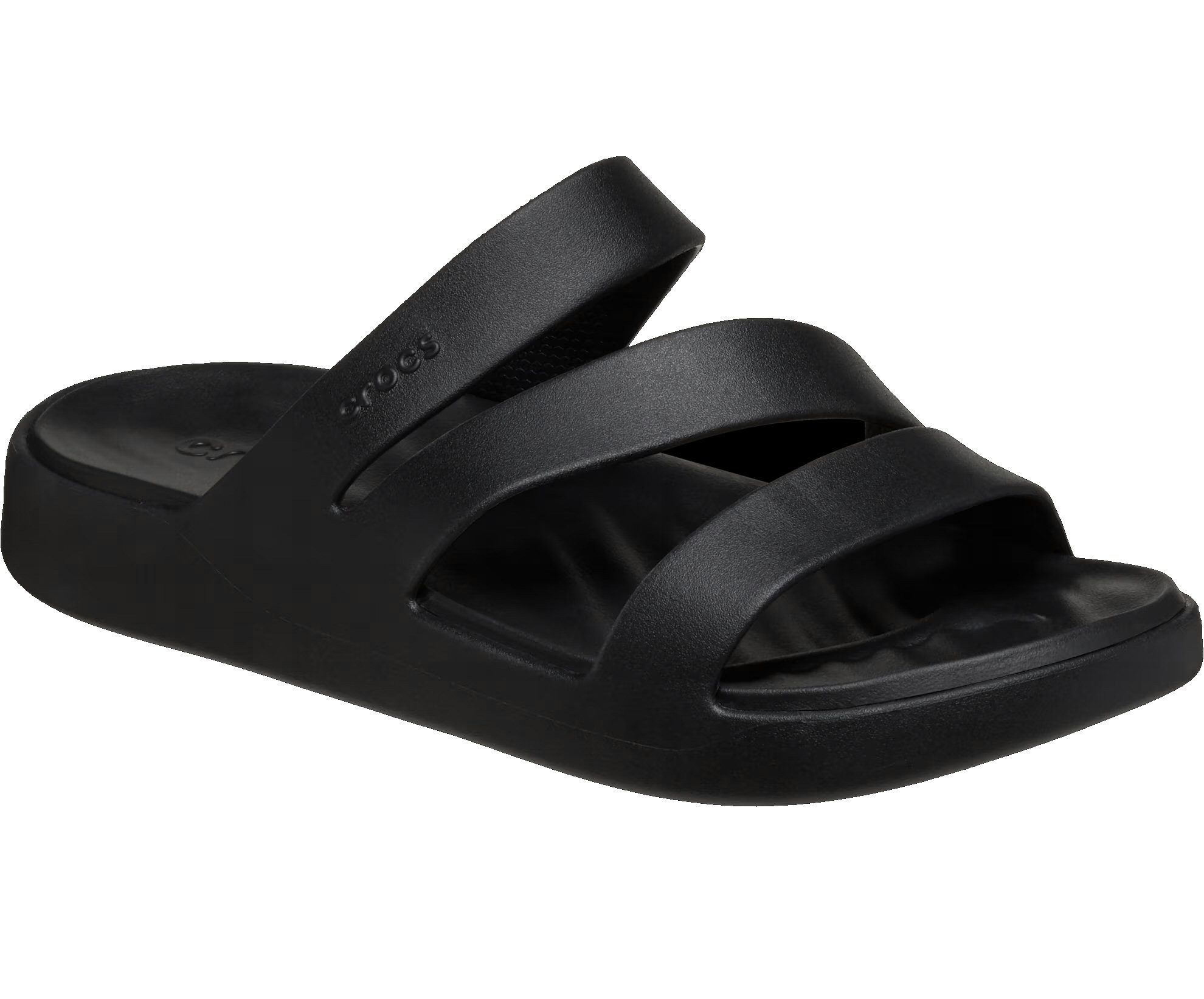 Crocs Sandale Getaway Strappy (leichtes, nahtlos, flexibel) schwarz Damen B günstig online kaufen