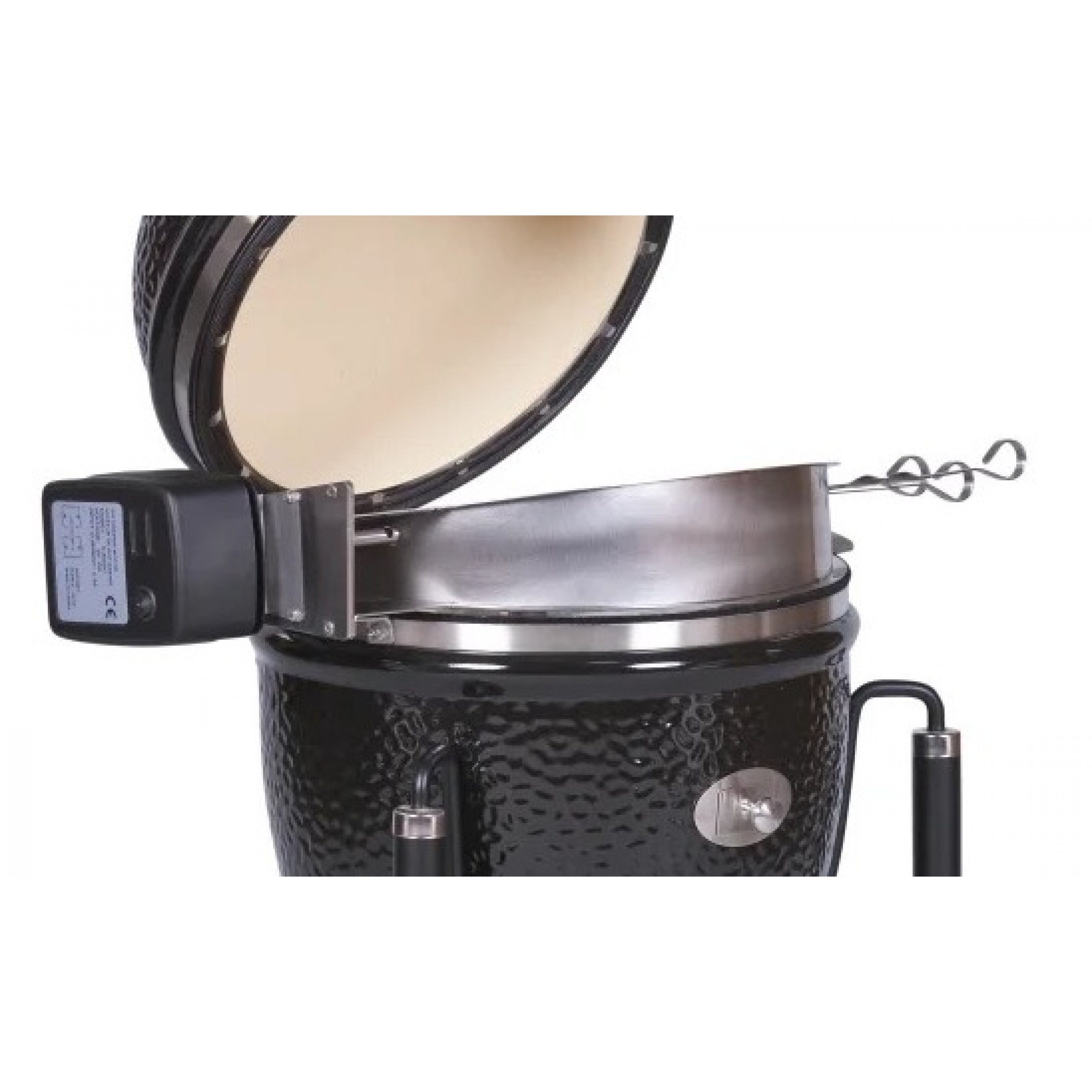 MONOLITH Keramikgrill Monolith ICON / JUNIOR Rotisserie Drehspieß Set Edelstahl für