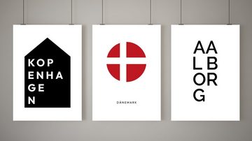 NORDIC WORDS Poster Dänemark Kreis