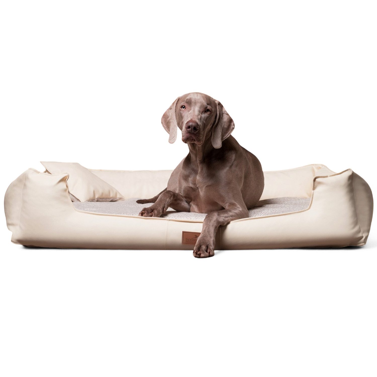 tierlando® Tierbett Nonplusultra LINUS orthopädisches Hundebett Visco PLUS Kunstleder, Abwischbar, Haar resistent, ergonomisch