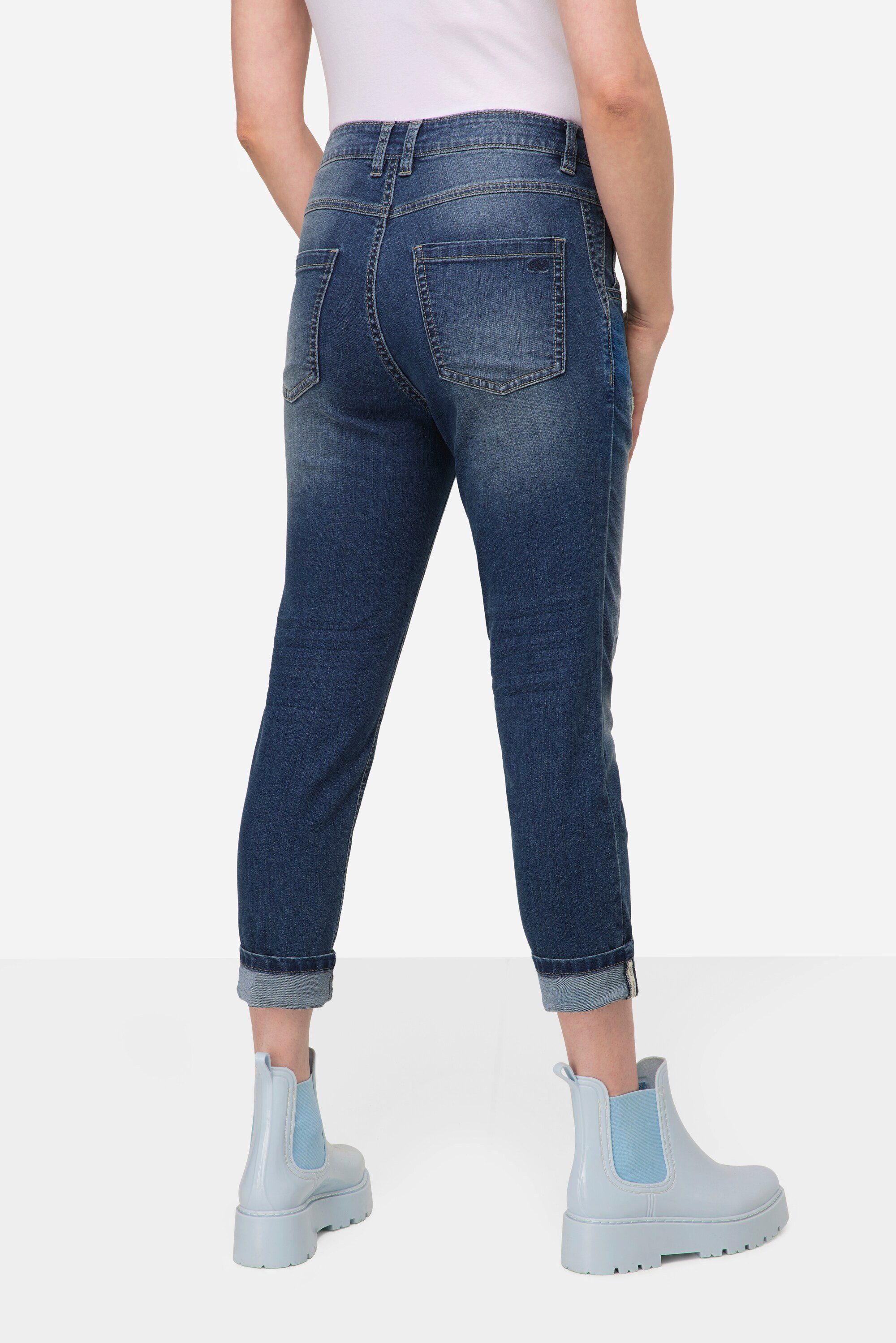 Laurasøn Regular-fit-Jeans 7/8-Jeans Destroy Slim Look 5-Pocket Fit