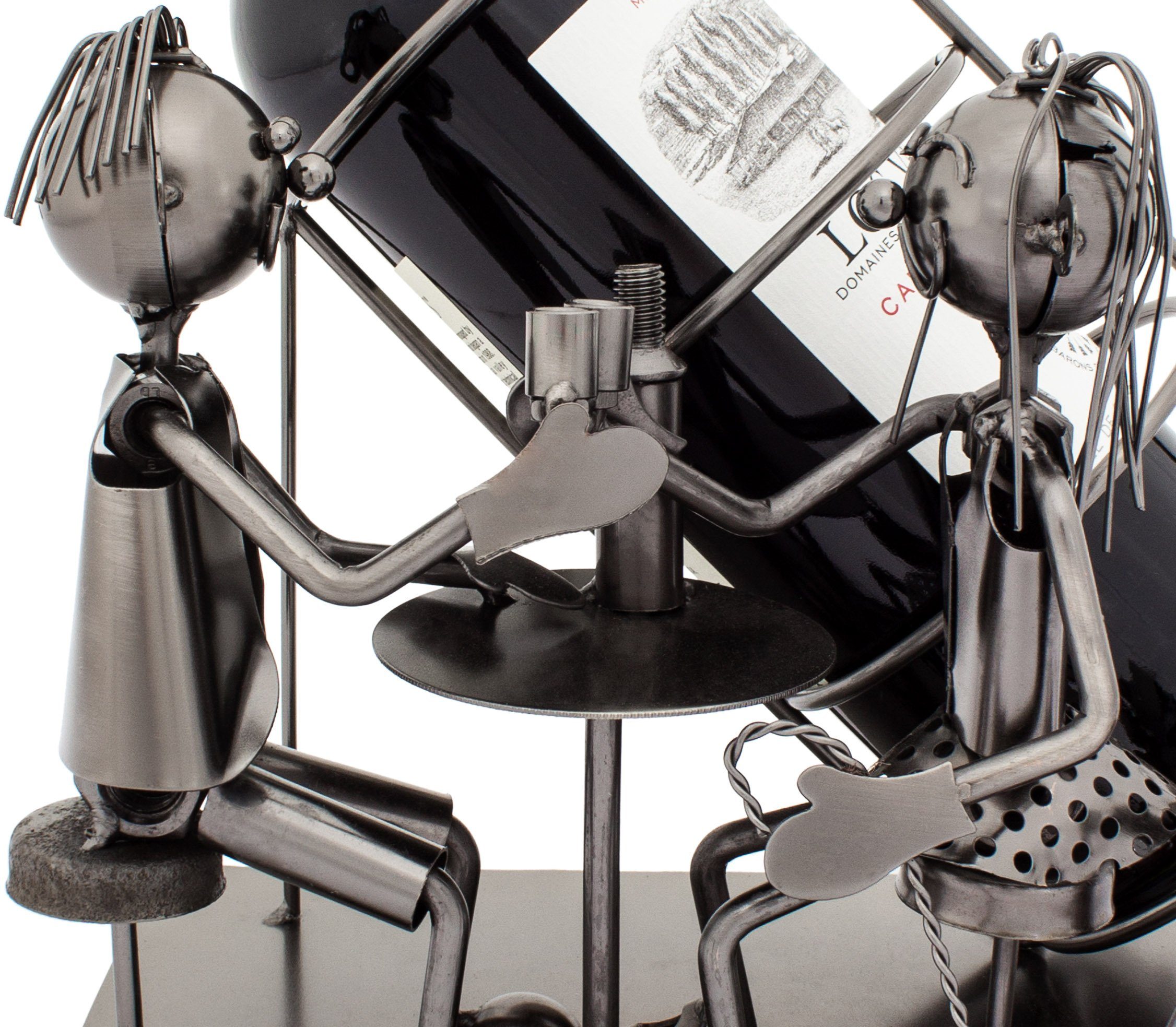 BRUBAKER Weinflaschenhalter Paar mit Hund Weinhalter, (inklusive Grußkarte) günstig online kaufen