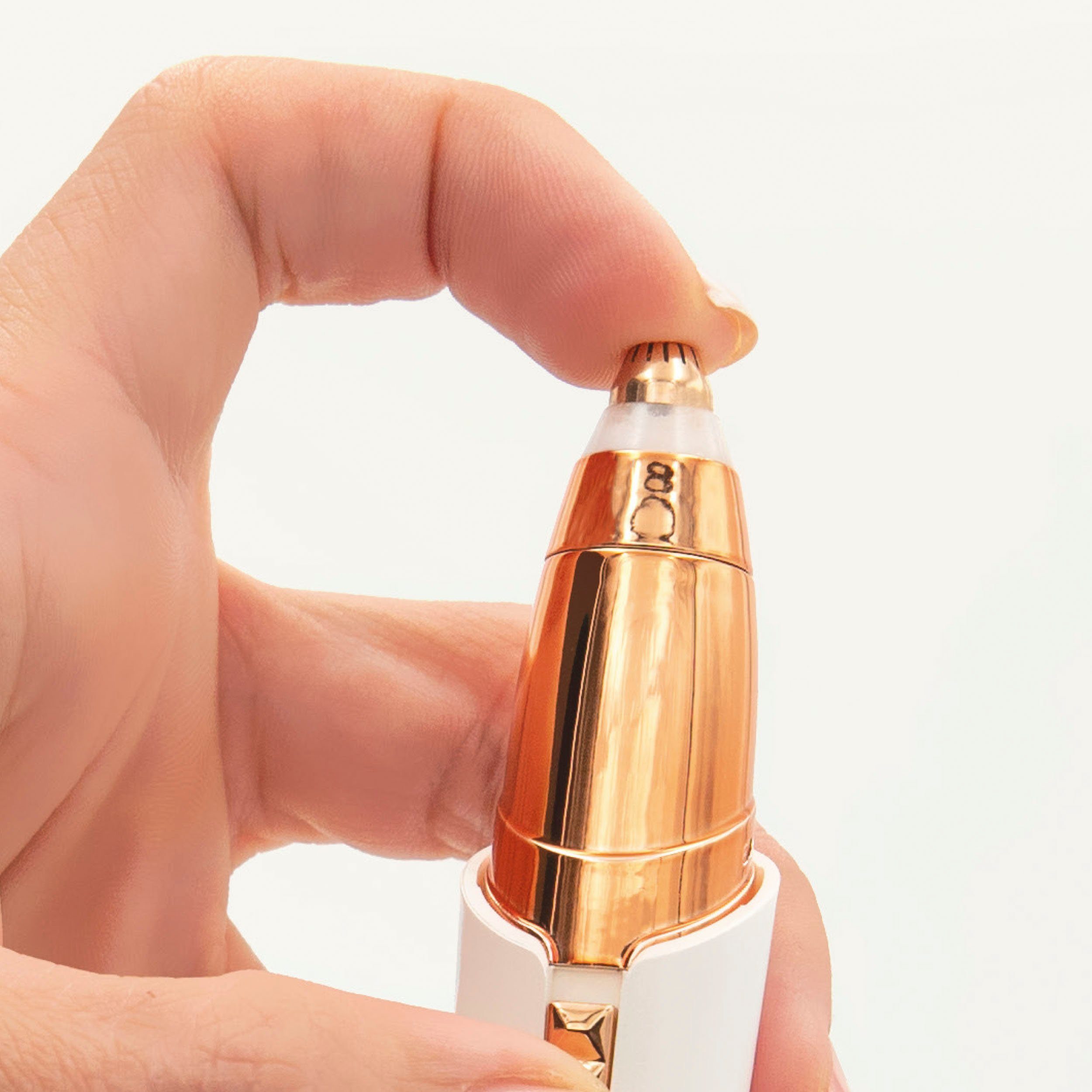 MediaShop Elektrogesichtshaarentferner ROXY Perfect Brows, Aufsätze: 2, 2in1 für Augenbrauen und Gesichtshaare