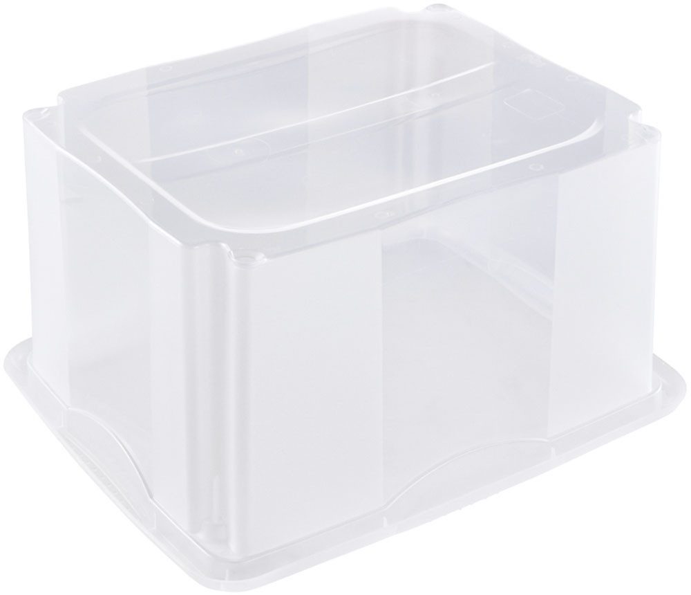 keeeper Aufbewahrungsbox Emil, 3er Set, 24 L, 41 x 34,5 x 22 cm (Set, 3 St), ineinander und aufeinander stapelbar