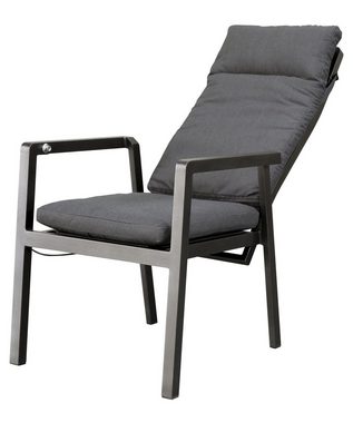 Gardissimo Gartenstuhl 6 er Set Ontario Lounge Stuhl Dining Alu Move Stapelstuhl (Spar-Set), verstellbare Rückenlehne, stapelbar