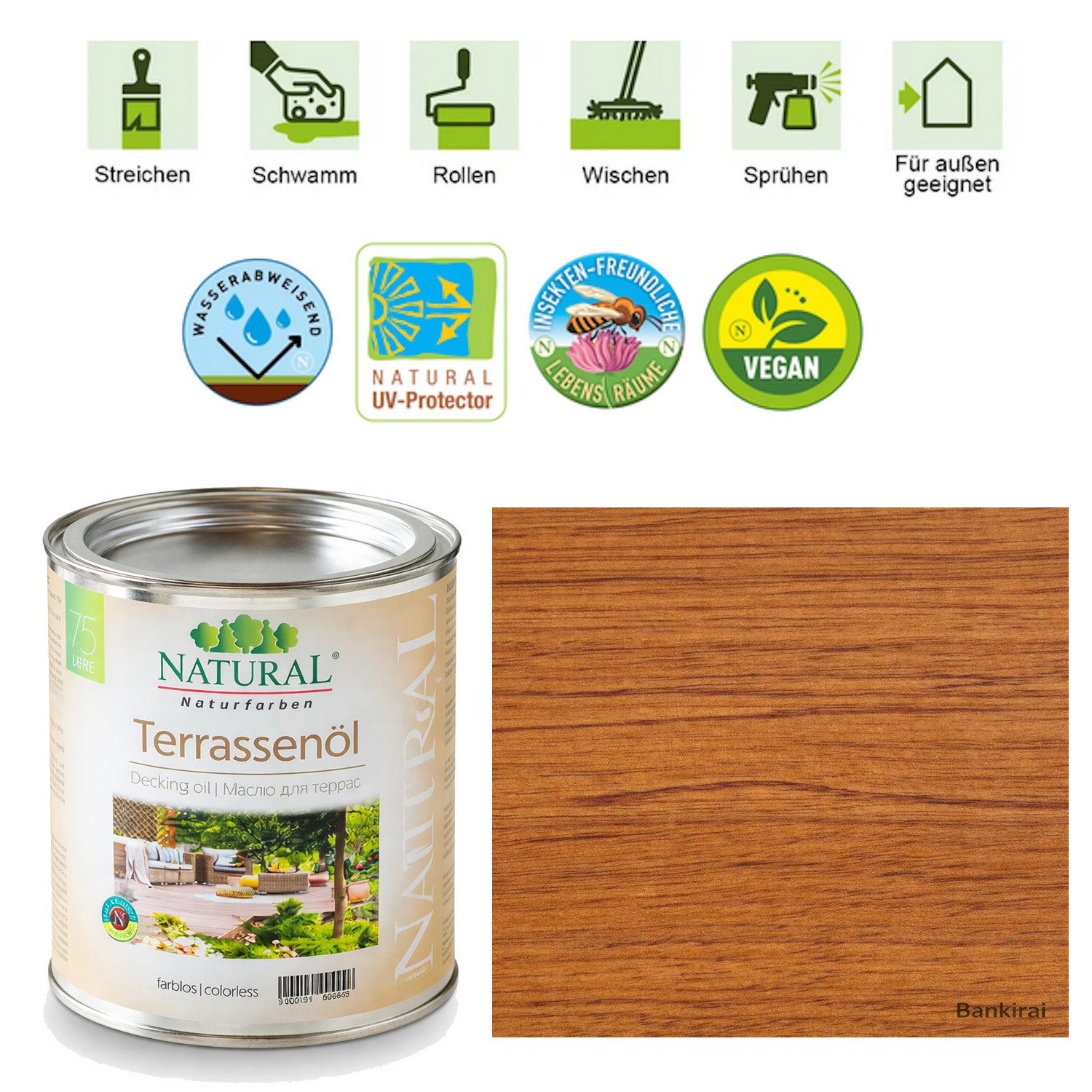 Natural Naturfarben GmbH Holzöl Terrassenöl ökologischer Schutz für bewitterte Oberflächen