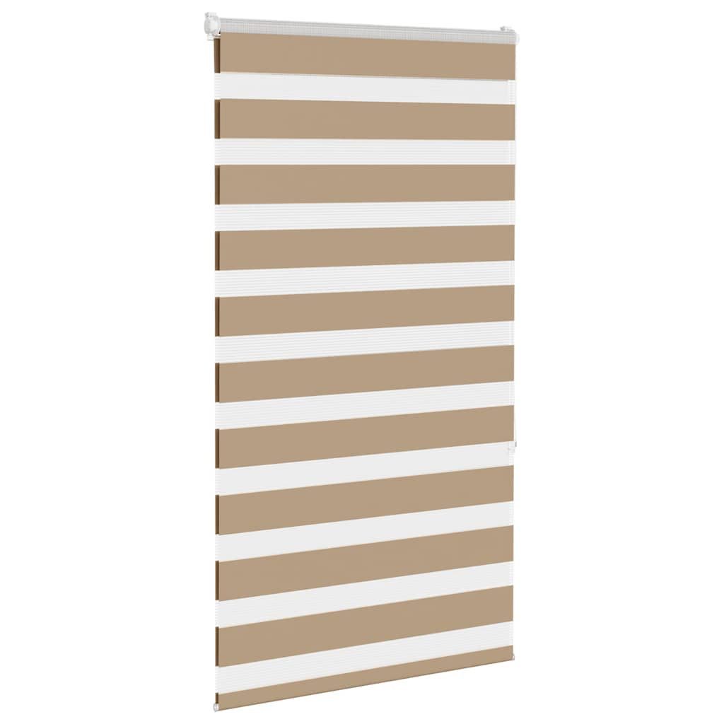 Rollo Doppelrollo Sandbraun 70x150 cm Stoffbreite 65,9 cm Polyester, vidaXL