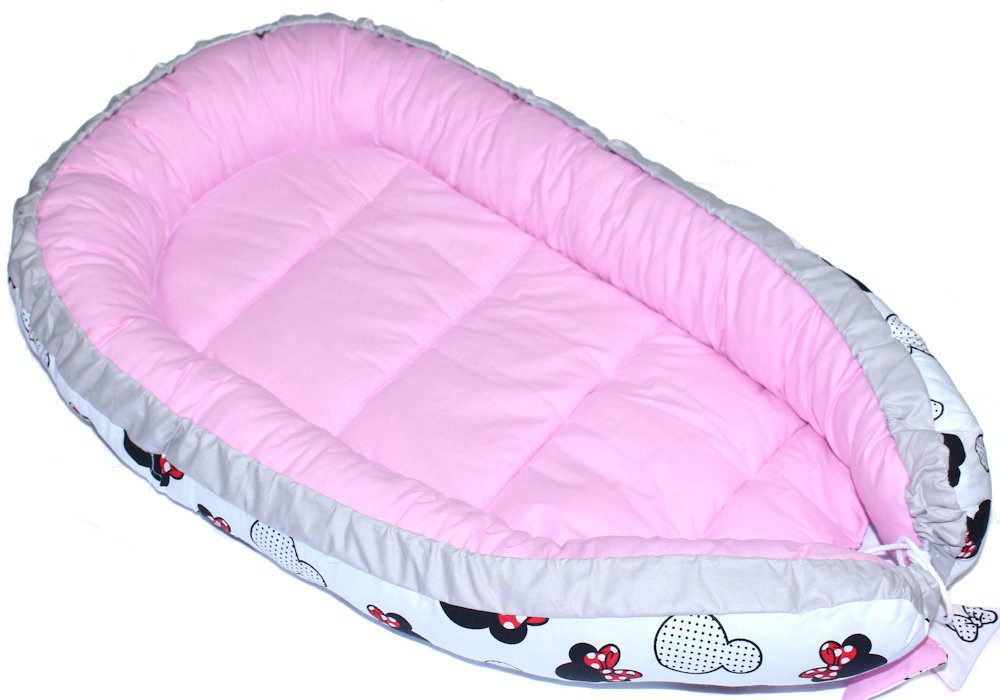 Primawela Bettnestchen Baby Nestchen Kokon Kuschelnest Baumwolle Minnie