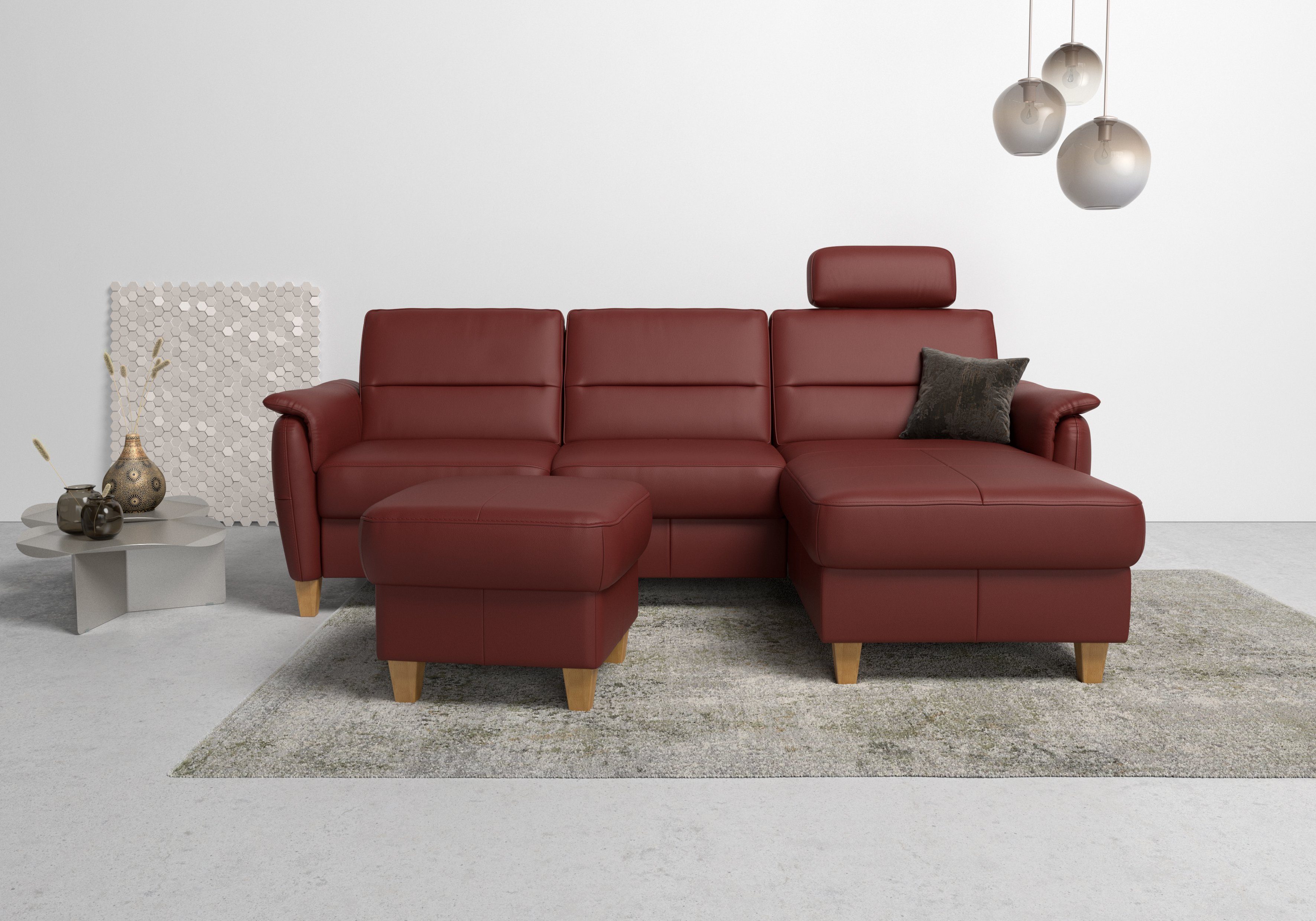 Home affaire Ecksofa Palmera L-Form, B: 244 cm - OTTO. Verlässliche Qualität., optional Schlaffunktion & Bettkasten, Federkern