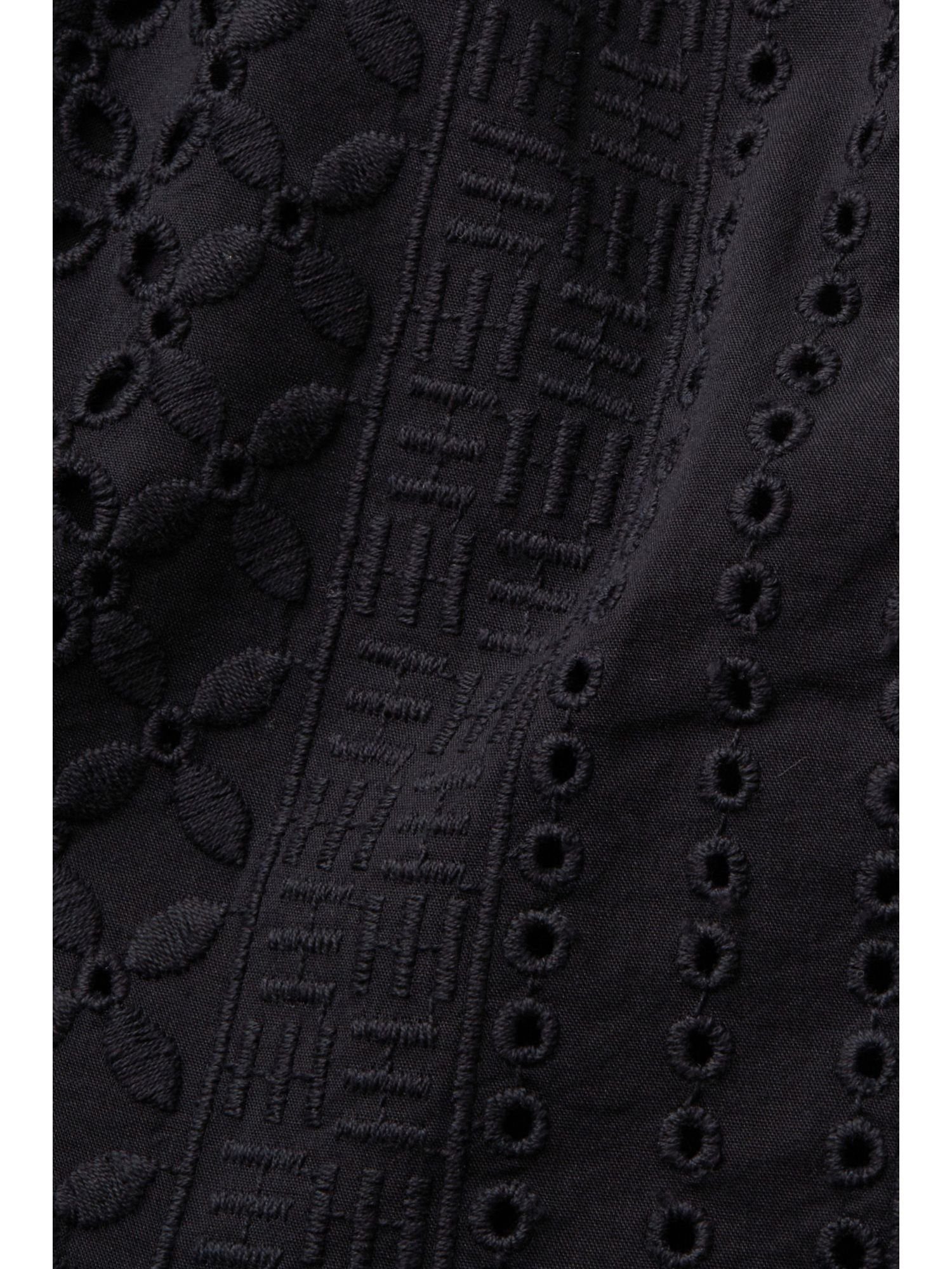 Esprit Shorts Bestickte LENZING™ BLACK Shorts, ECOVERO™ (1-tlg)
