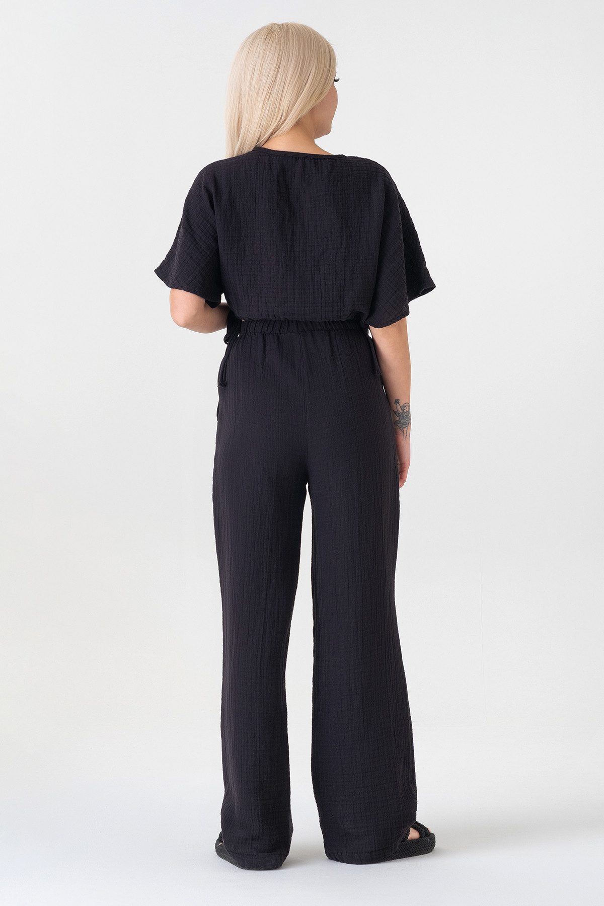 WENOR Crop-Top Musselin Bluse Cropped-Oberteil mit günstig online kaufen