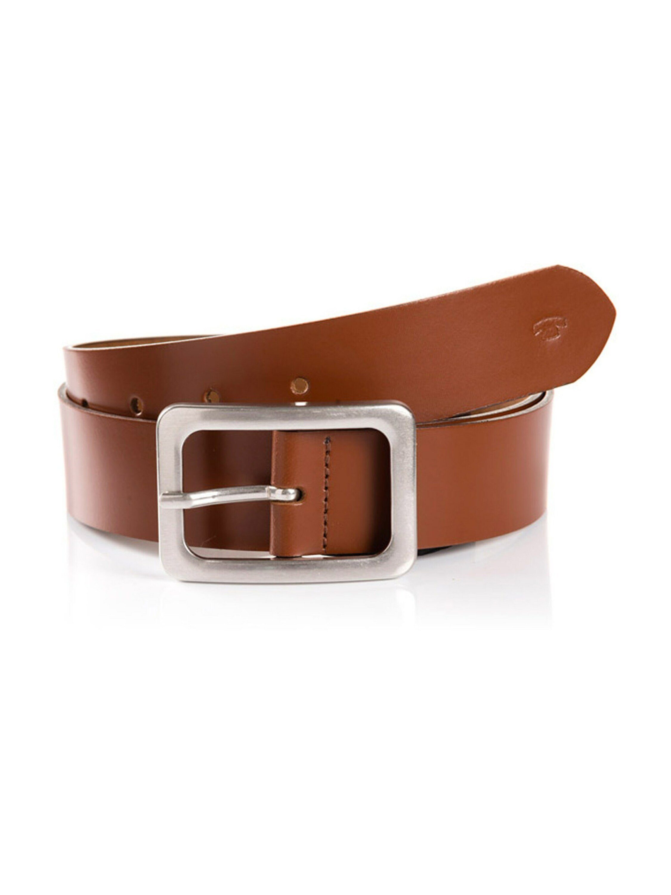 TOM TAILOR Ledergürtel "TTEVE" 4 cm breiter Damen Ledergürtel, kalssiches M günstig online kaufen