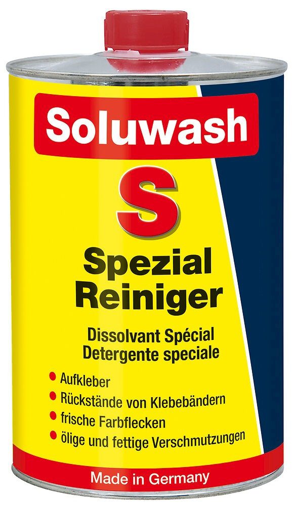 decotric® soluwash S Spezialreiniger Kleberentferner Etikettenentferner Flüssigreiniger (entfernt effektiv hartnäckige Klebereste von Klebebändern & Etiketten)