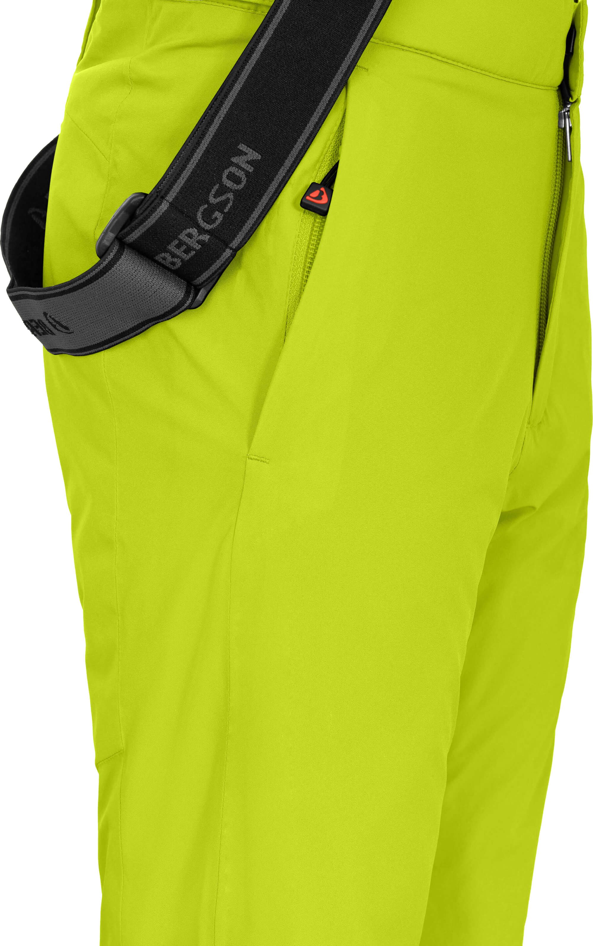 Bergson Skihose PELLY Kinder Skihose, wattiert, 20000 mm Wassersäule, Normalgrößen, leuchte