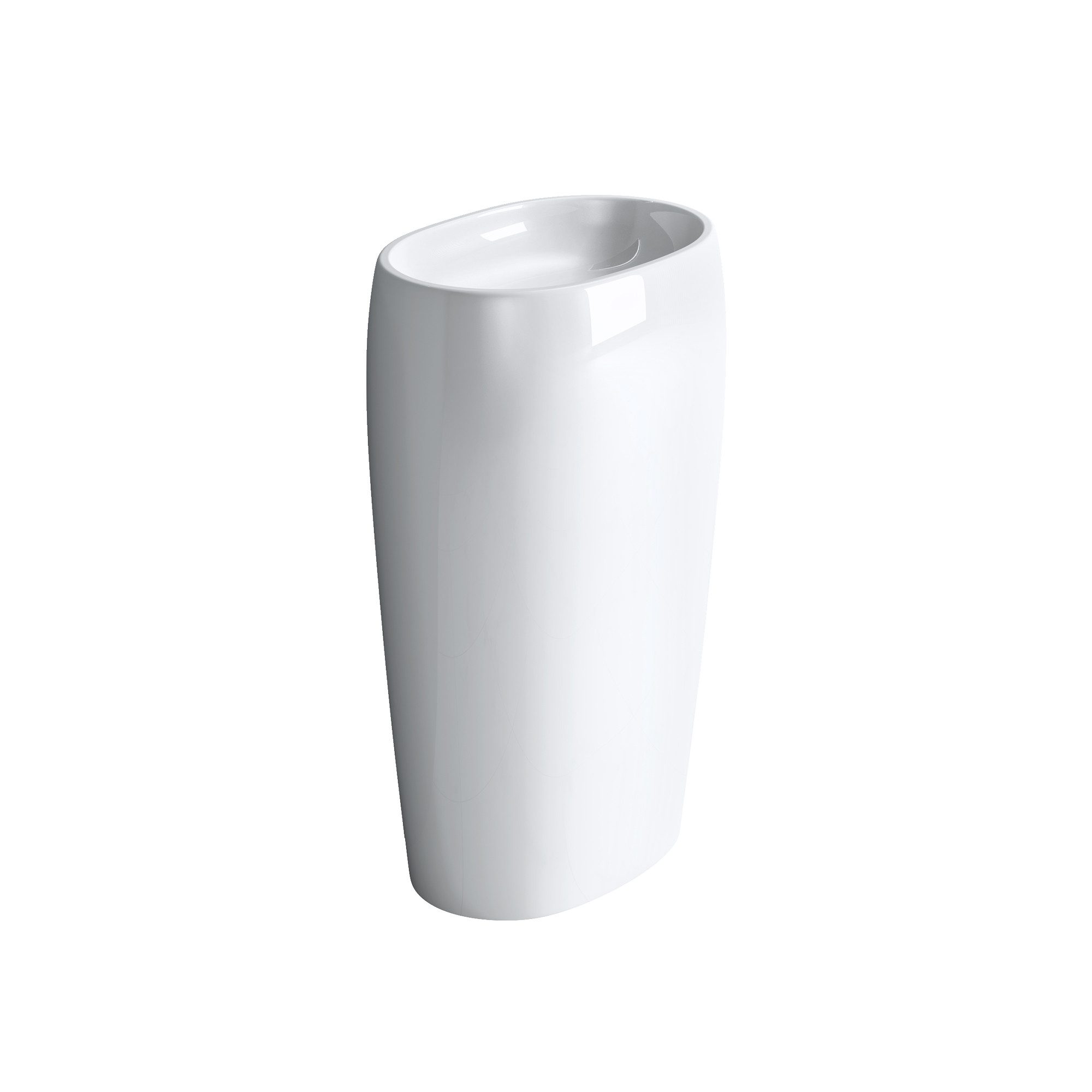 doporro Waschbecken Standwaschbecken aus Mineral freistehend rund/oval schwarz und weiß