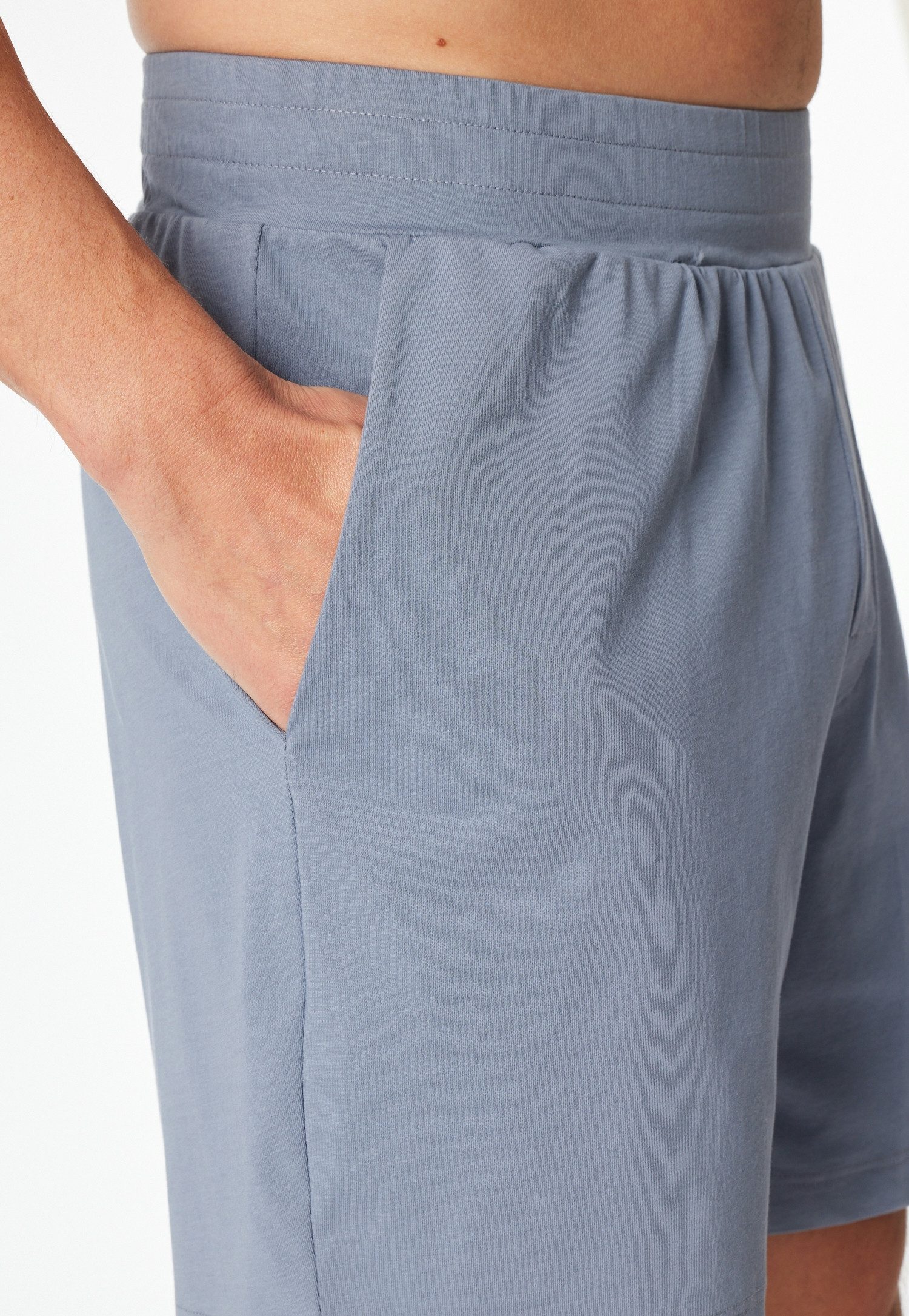Schiesser Shorty Modern Nightwear (2 tlg) mit Rundhalsausschnitt und kurzem Arm, leichter Oversize-Fit – Bild 4 von 5