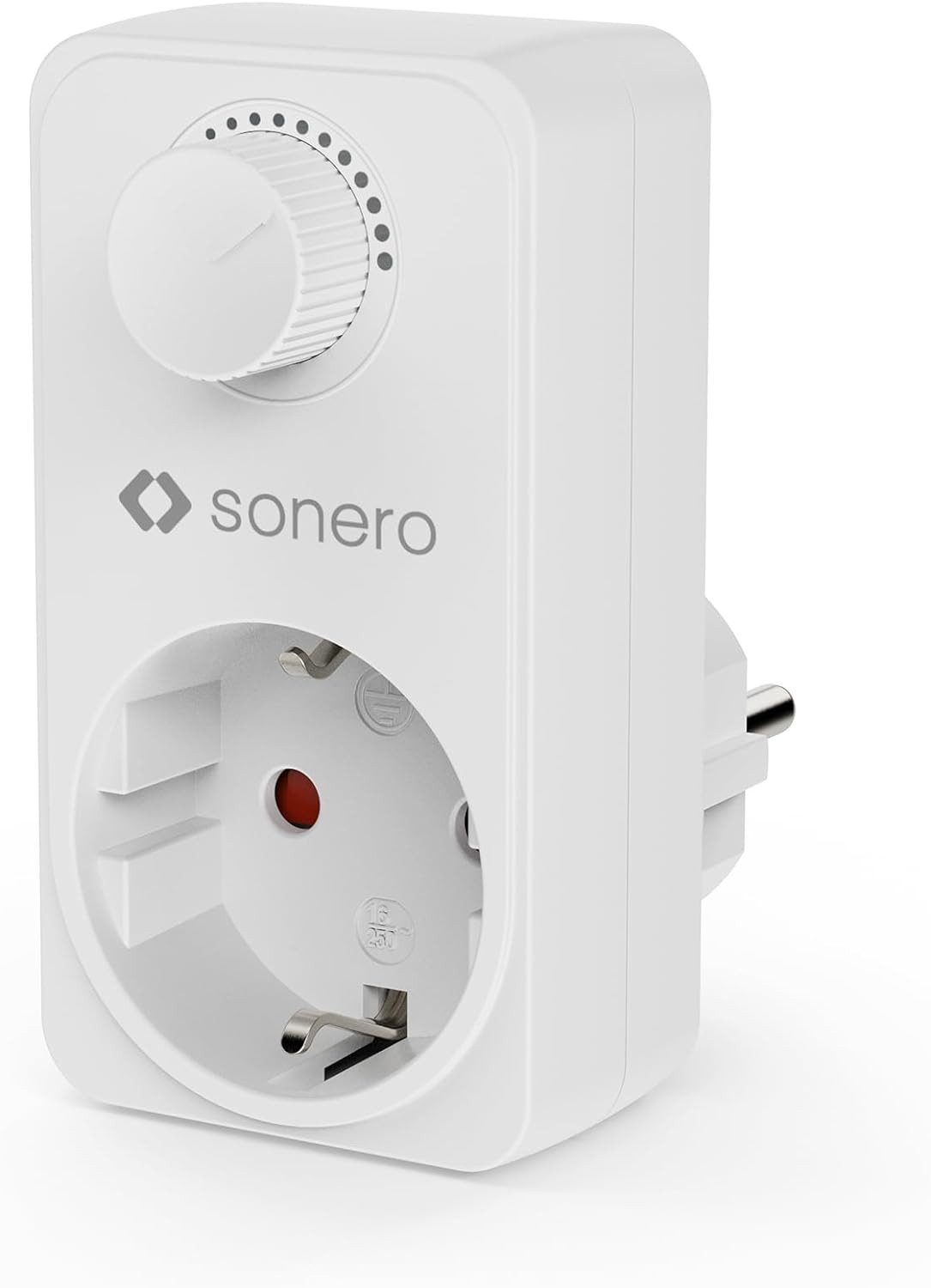 sonero Drehdimmer Steckdosendimmer Adapter mit Helligkeitsregler