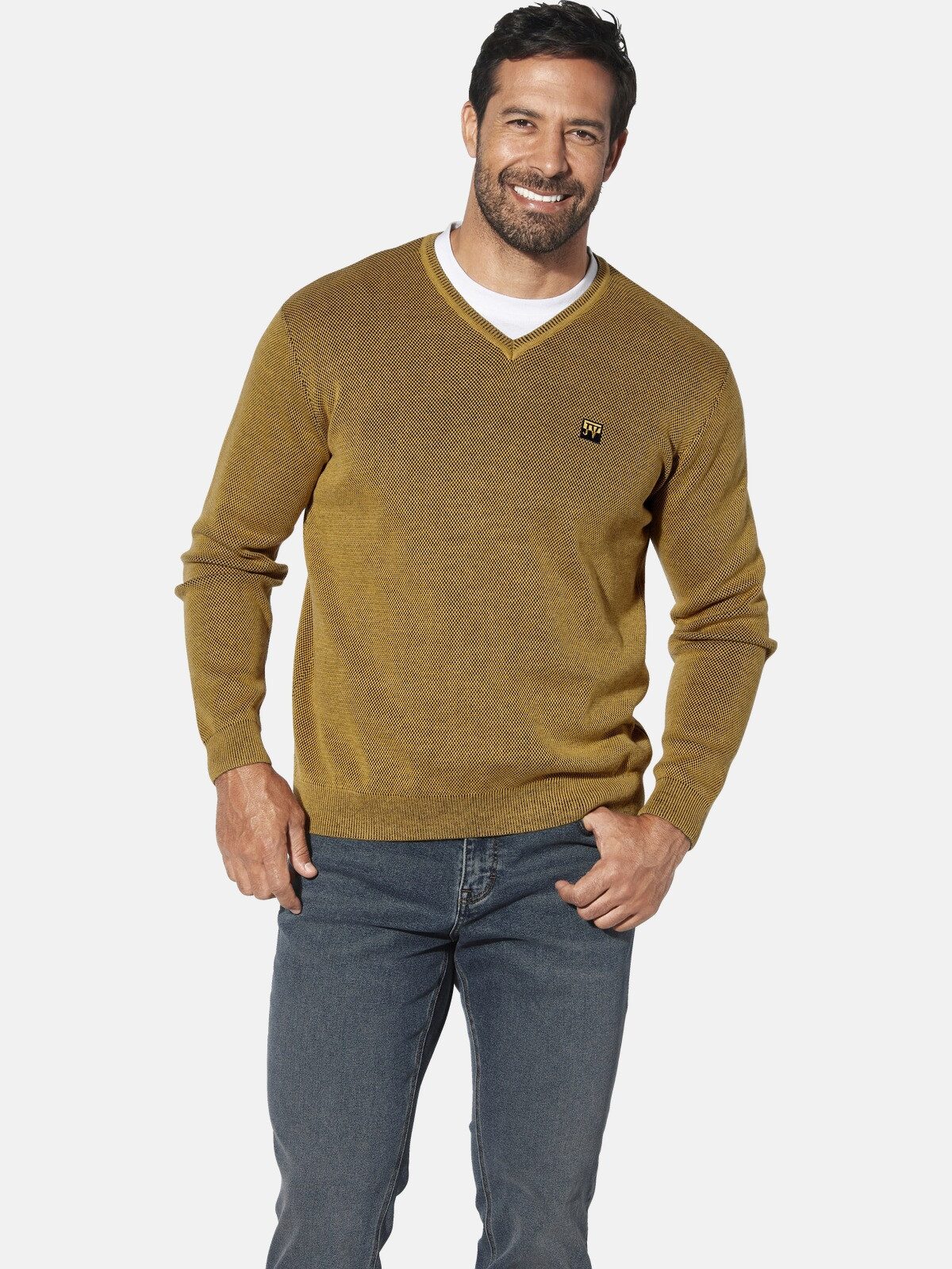 Jan Vanderstorm Strickpullover KEIMO mit kernigem günstig online kaufen