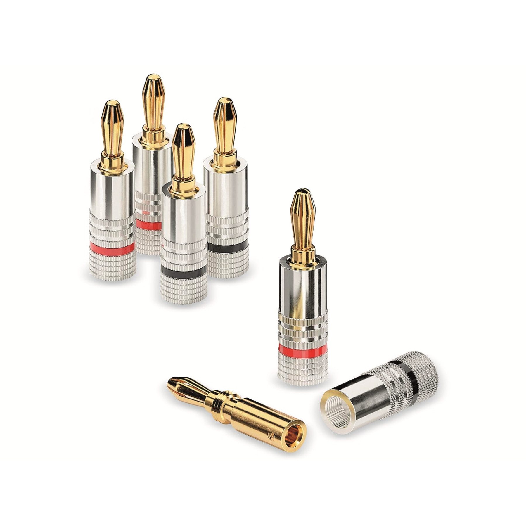 Klemmen SONERO Bananenstecker-Set 4 Stück, schraubbar