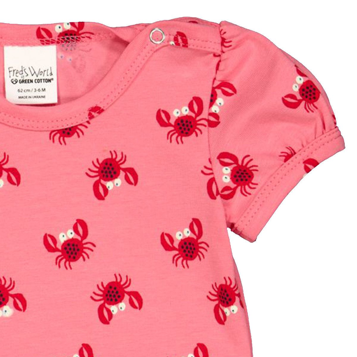 Fred's World by GREEN COTTON Kurzarmbody 1581032000 Mädchen (1-tlg) Babybody mit kurzen Ärmeln, Bodysuit, Babybody, Einteiler, Basic-Body