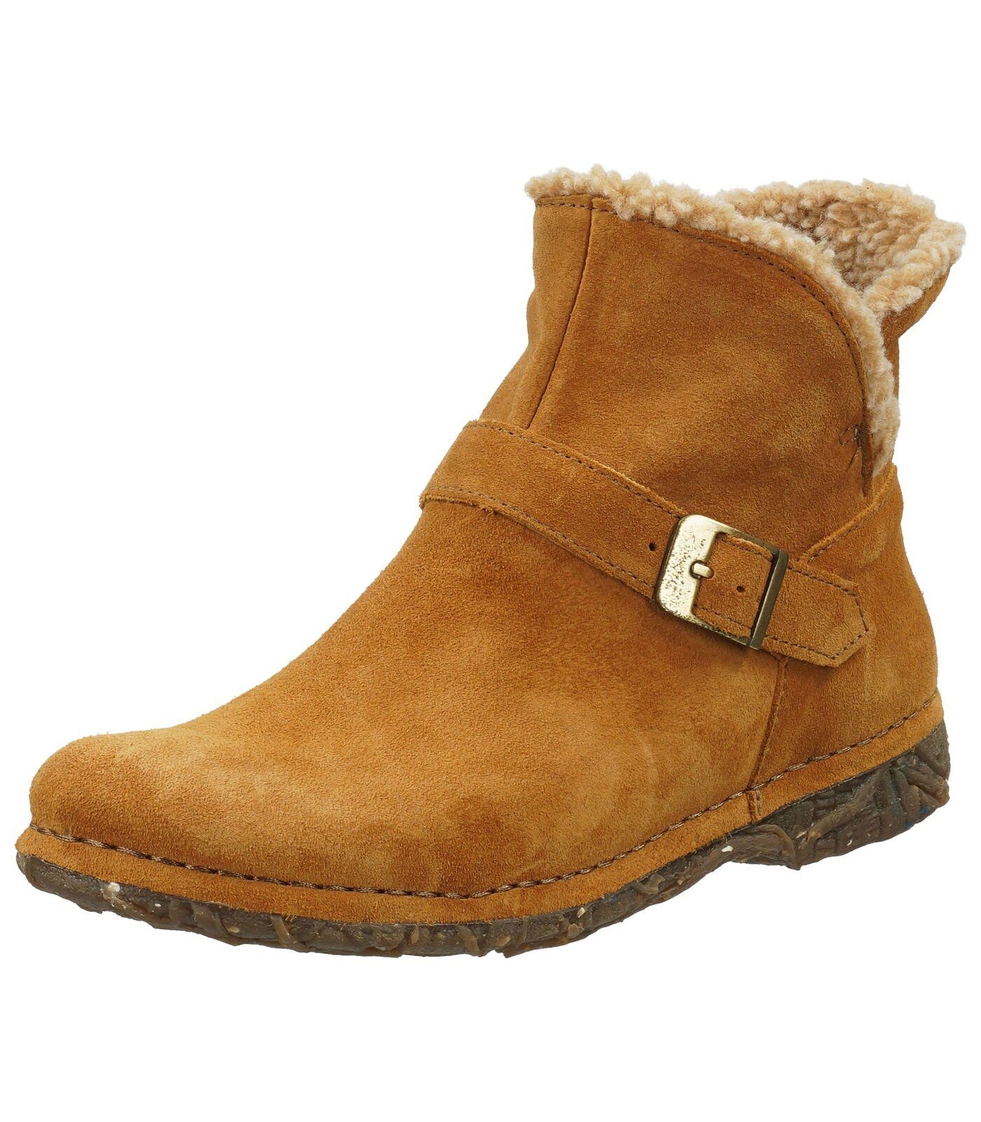 (TOFFEE) Veloursleder Stiefelette El Braun Naturalista Stiefelette