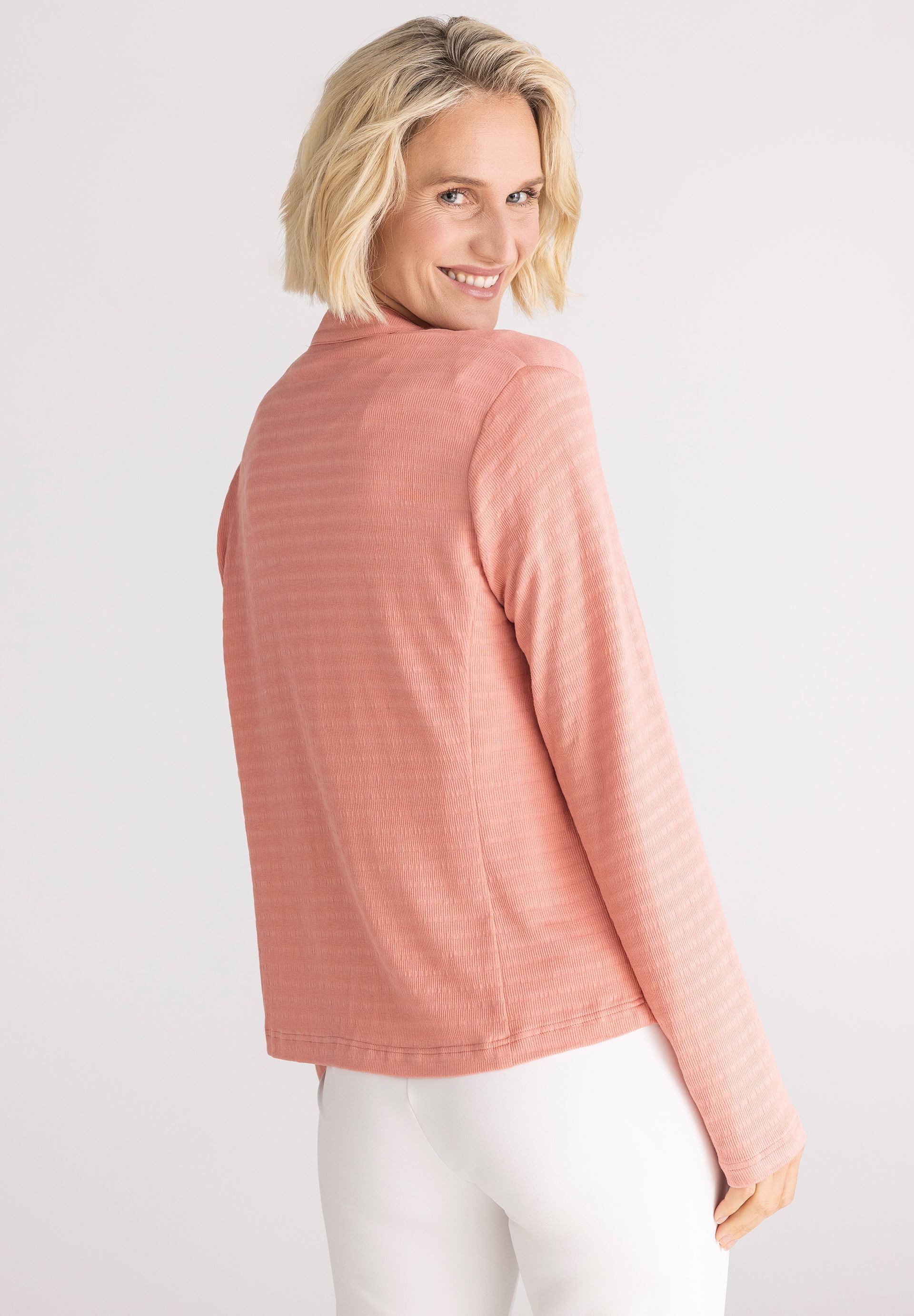 FRANK WALDER Kurzblazer mit feiner Struktur