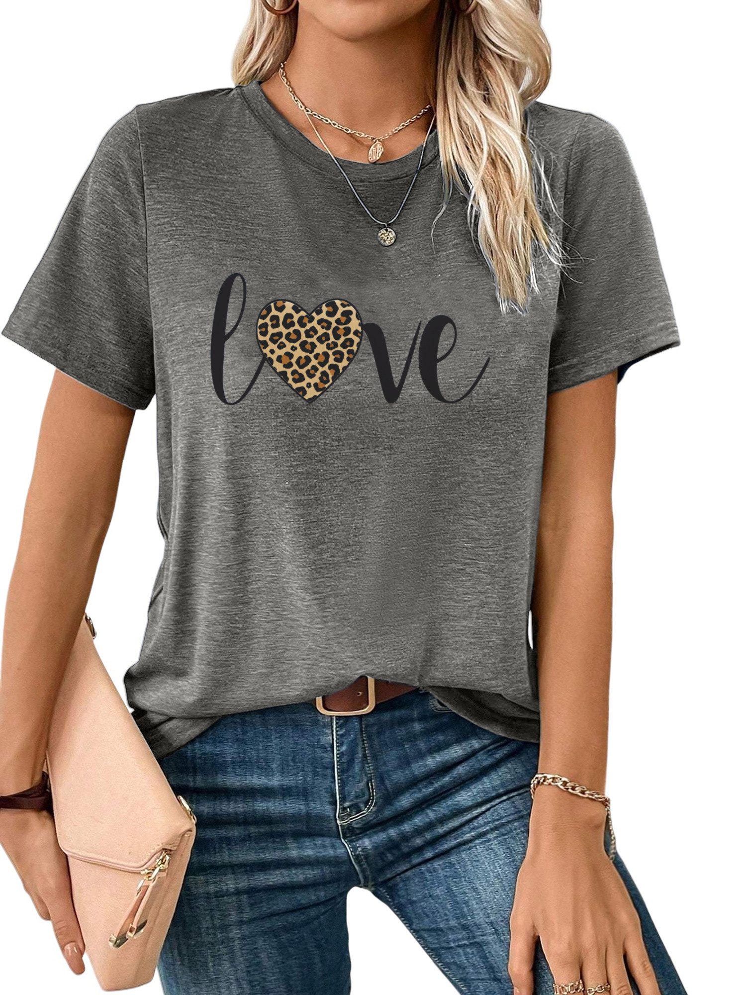 PYL Kurzarmshirt Damen bequemes Sommer Kurzarmbluse günstig online kaufen