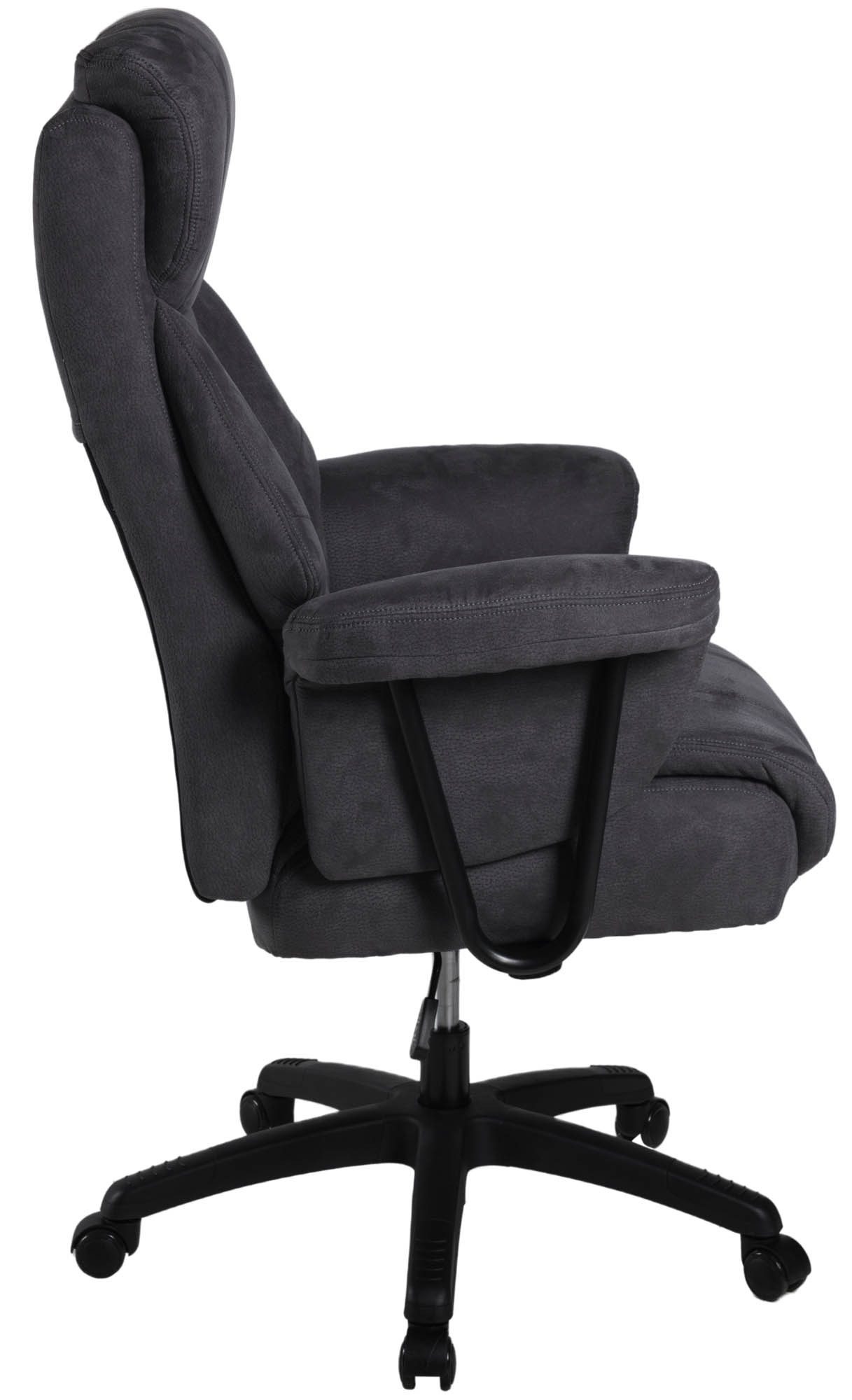 Duo Collection Chefsessel Mauro, 150kg, Taschenfederkern, anthrazit, Mikrofaser - 73x114x73cm (BxHxT)