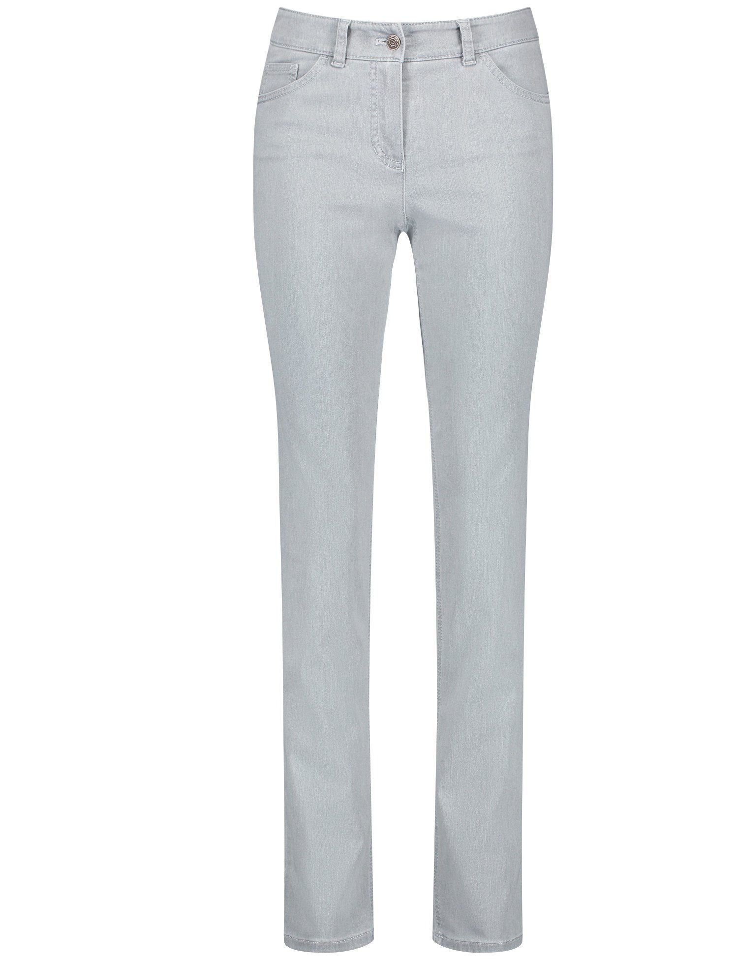GERRY WEBER Slim-fit-Jeans Fit light Slim 5-pocket Hose denim grey